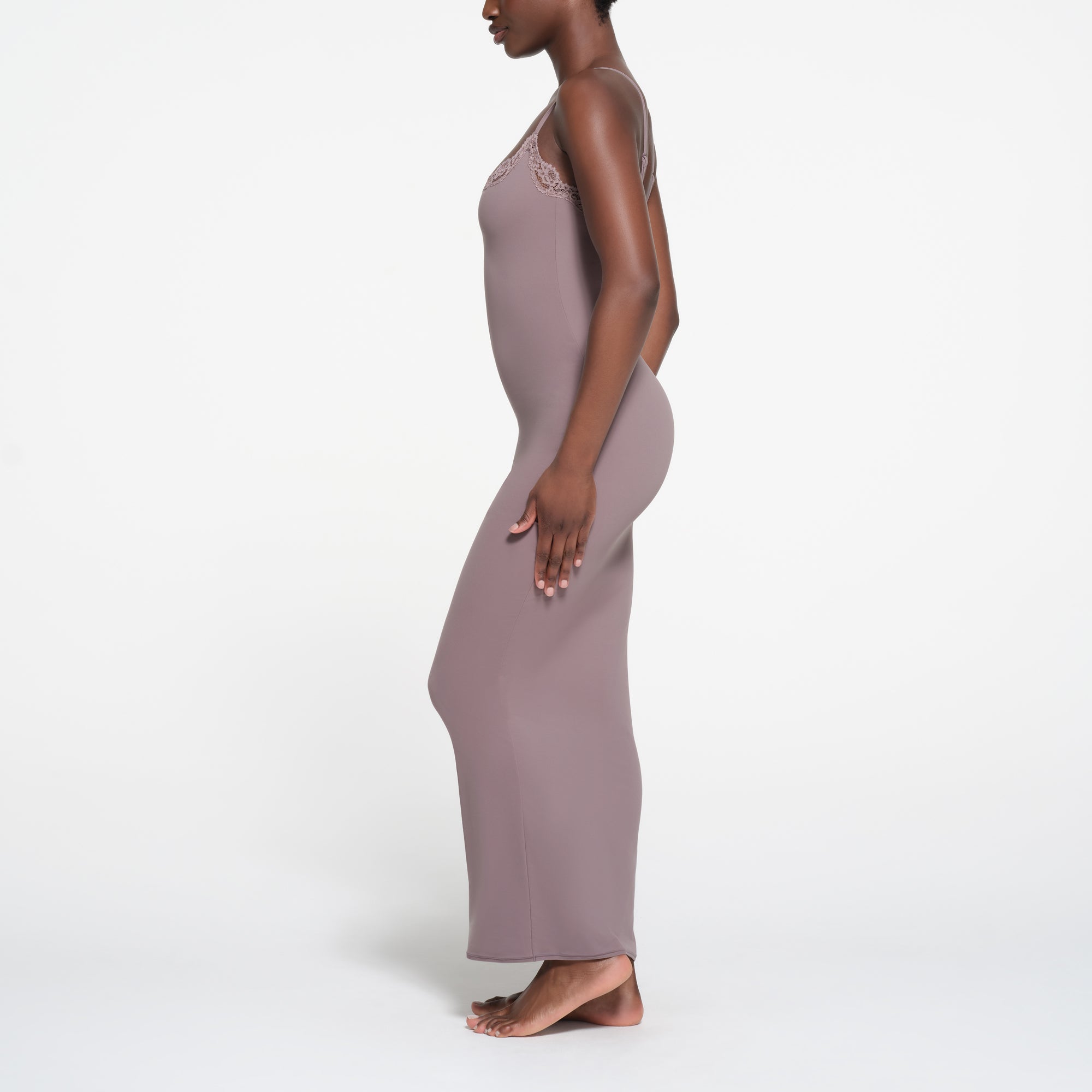 FITS EVERYBODY LACE LONG SLIP DRESS | ZINC - Image 2