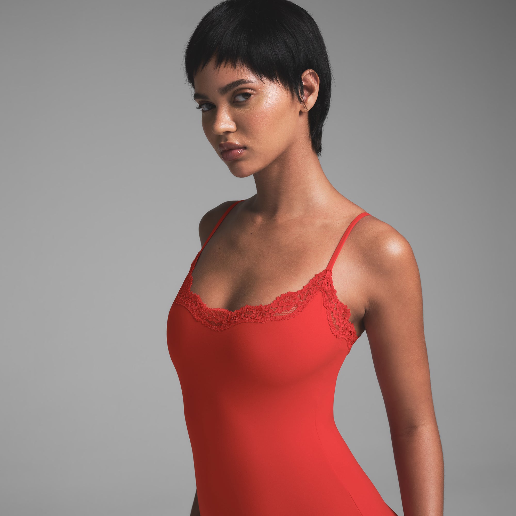 FITS EVERYBODY LACE LONG SLIP DRESS | CAYENNE - Image 2