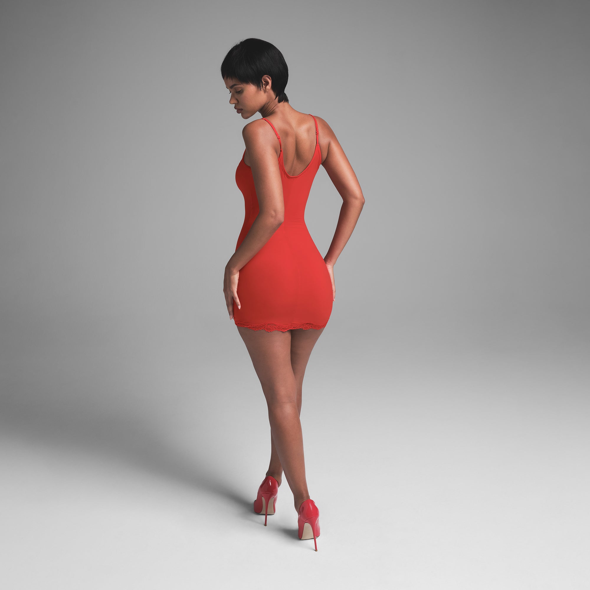 FITS EVERYBODY LACE SLIP DRESS | CAYENNE - Image 3