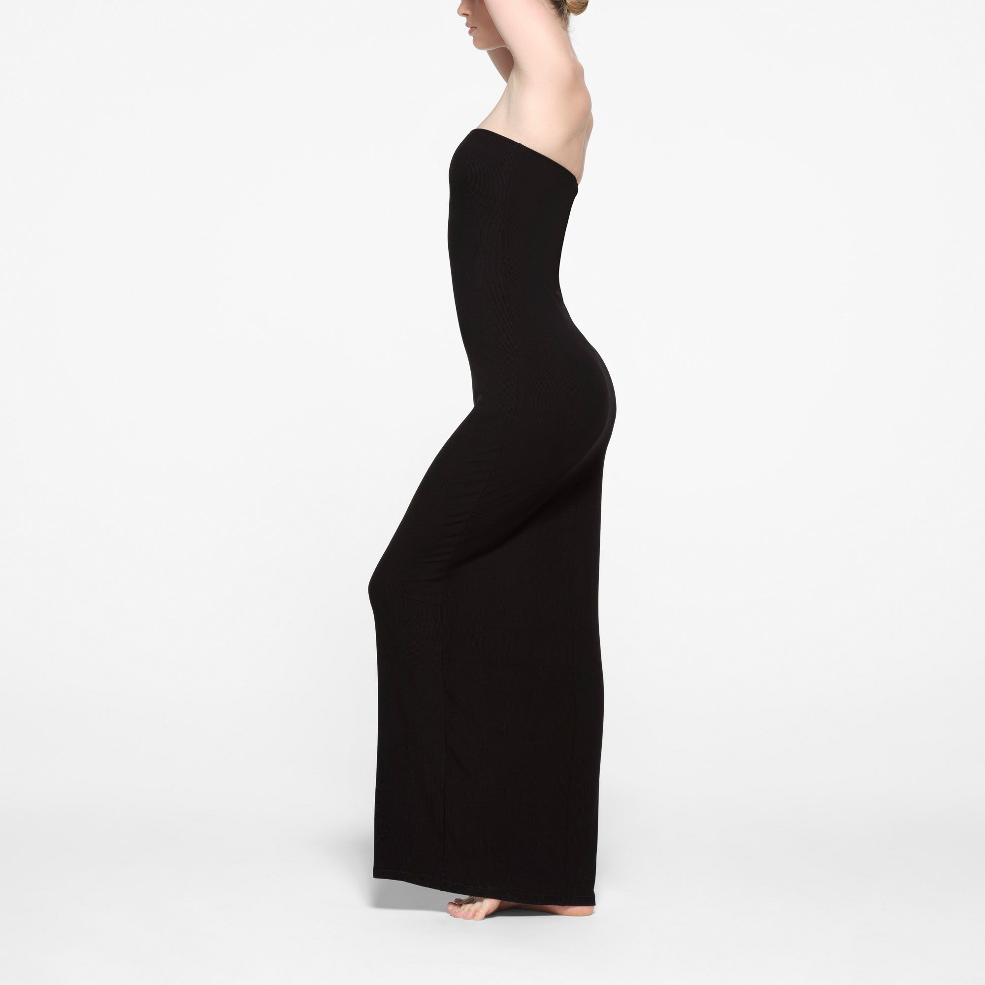 SOFT LOUNGE TUBE DRESS | ONYX - Image 3