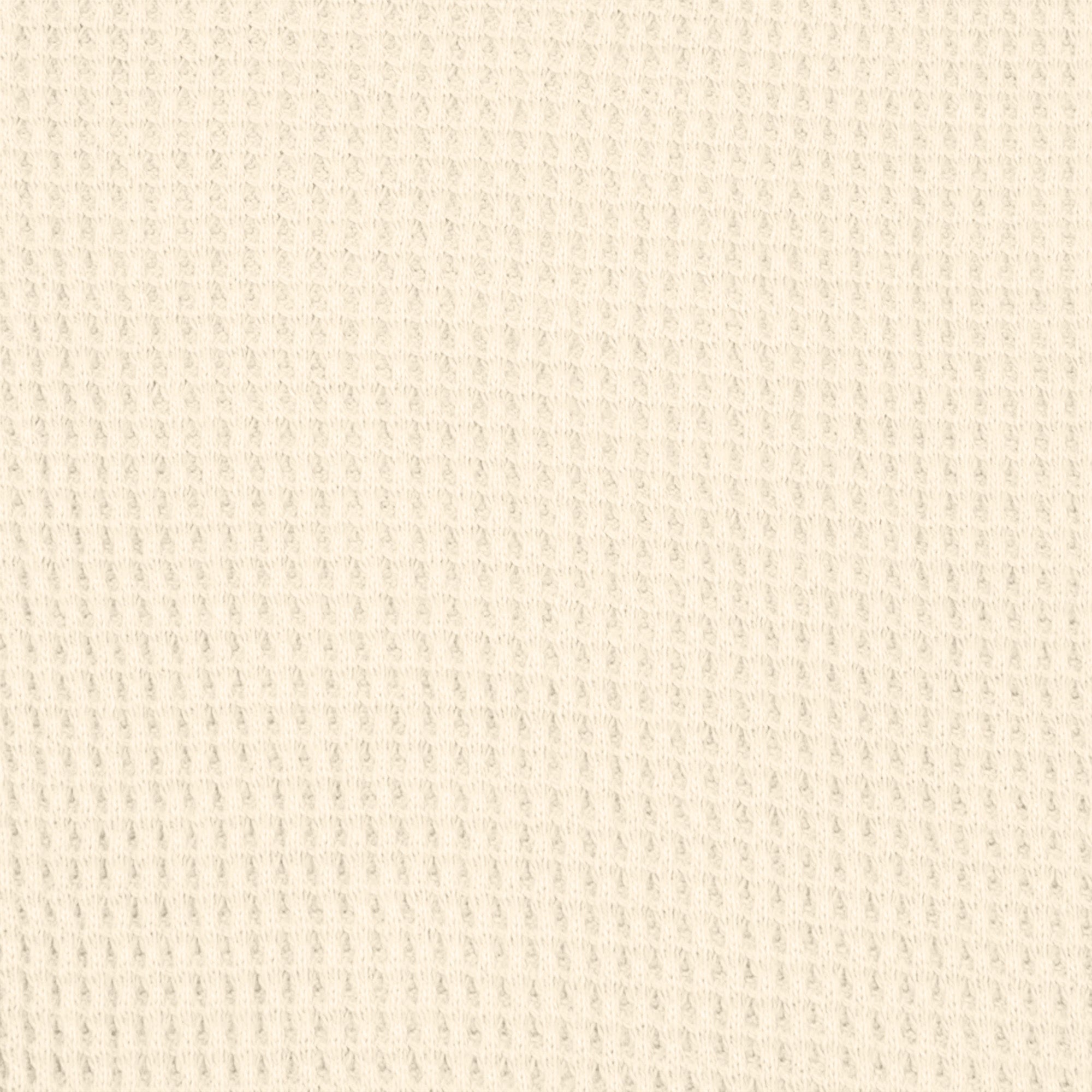 COTTON FLEECE WAFFLE LINED SHRUNKEN ZIP UP HOODIE | ECRU - Image 4