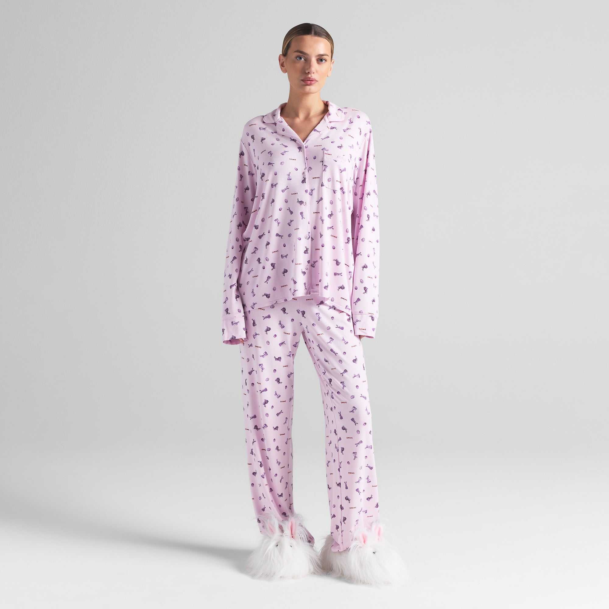 PLUSH BUNNY SLIPPER | MARBLE - Image 2