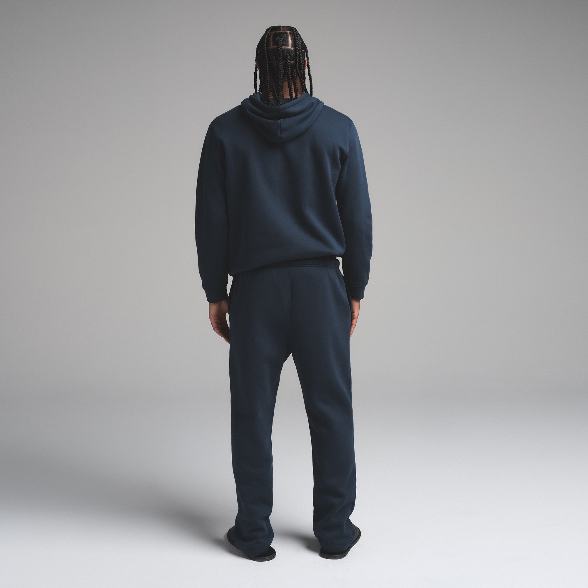 FLEECE LOUNGE MENS CLASSIC STRAIGHT LEG PANT | NAVY - Image 5