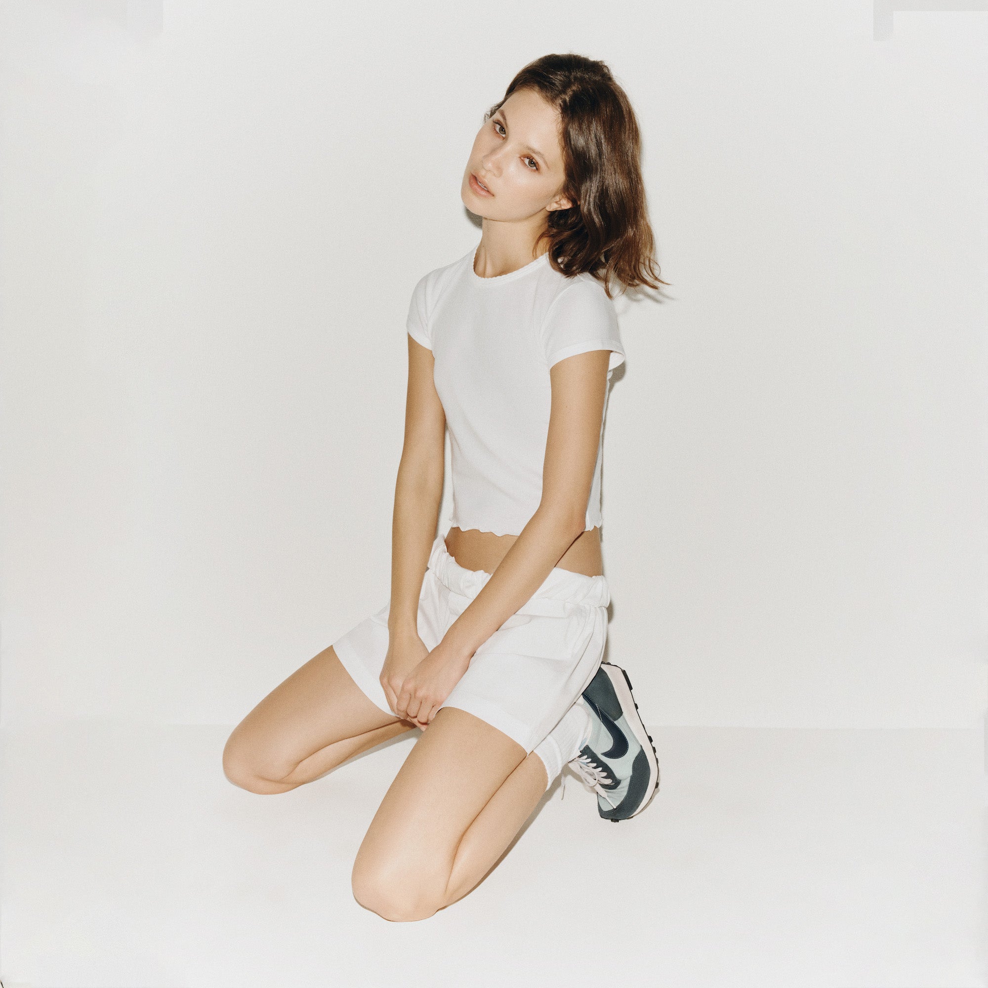 COTTON POPLIN BOXER | SNOW - Image 5