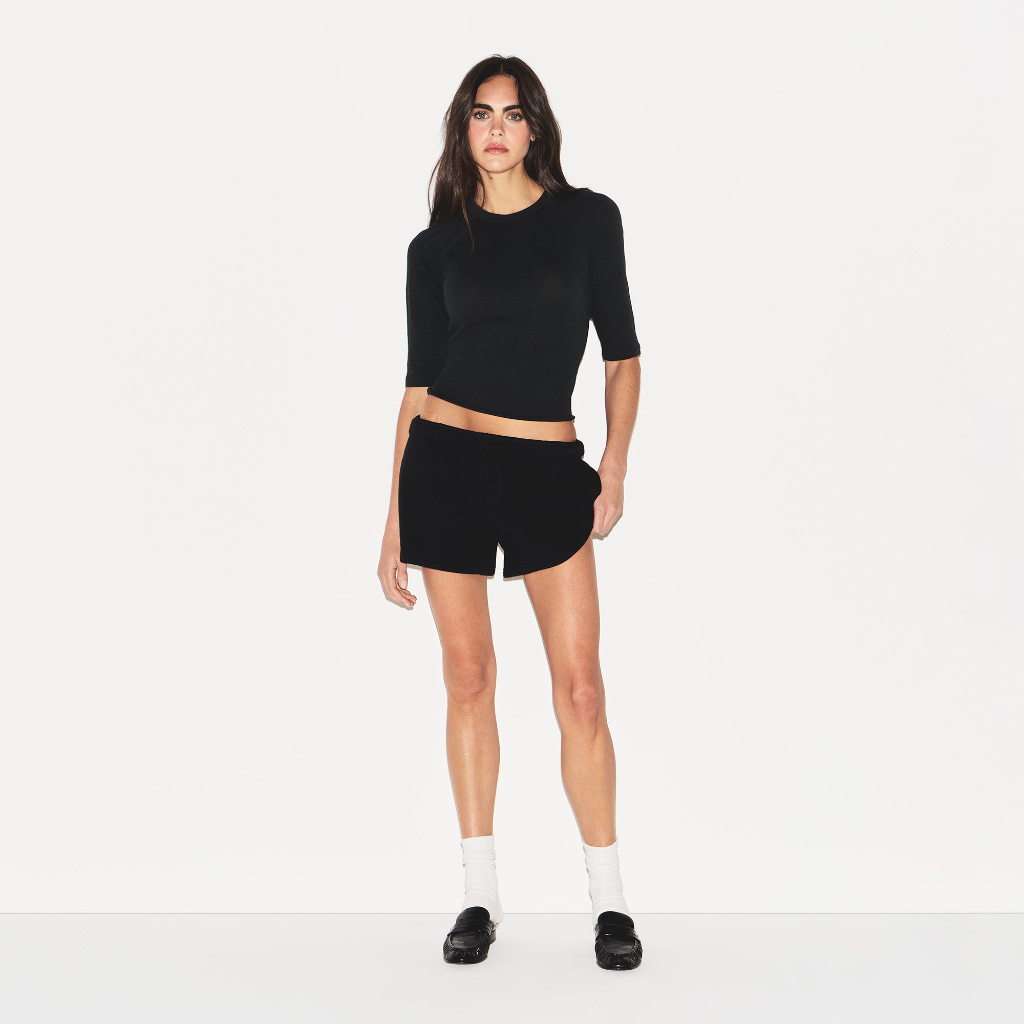 WORN IN JERSEY SHRUNKEN BASEBALL TEE | WASHED ONYX - Image 2