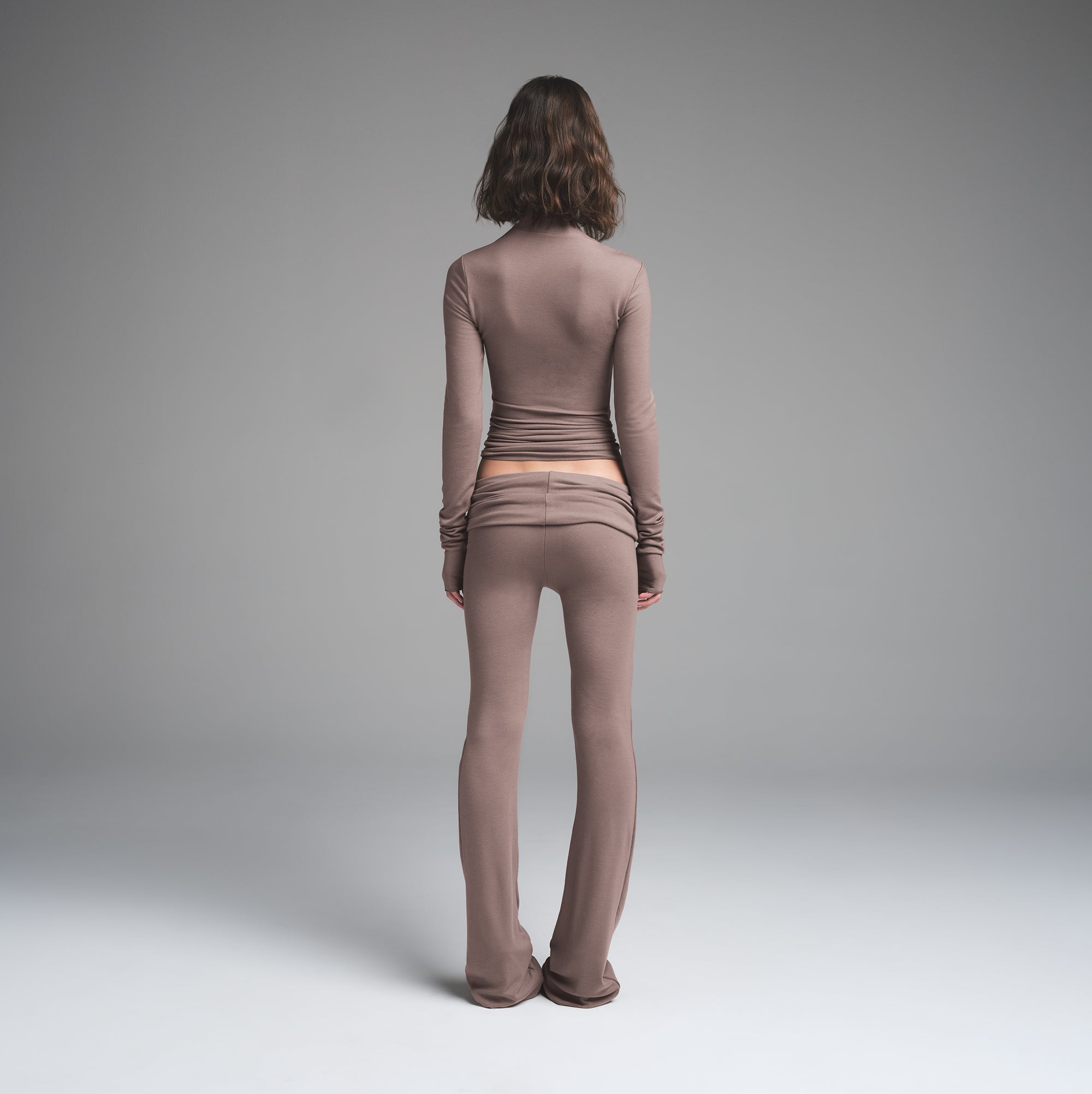 SKIMS CLOUD ASYMMETRIC LONG SLEEVE TOP | AMETHYST - Image 4