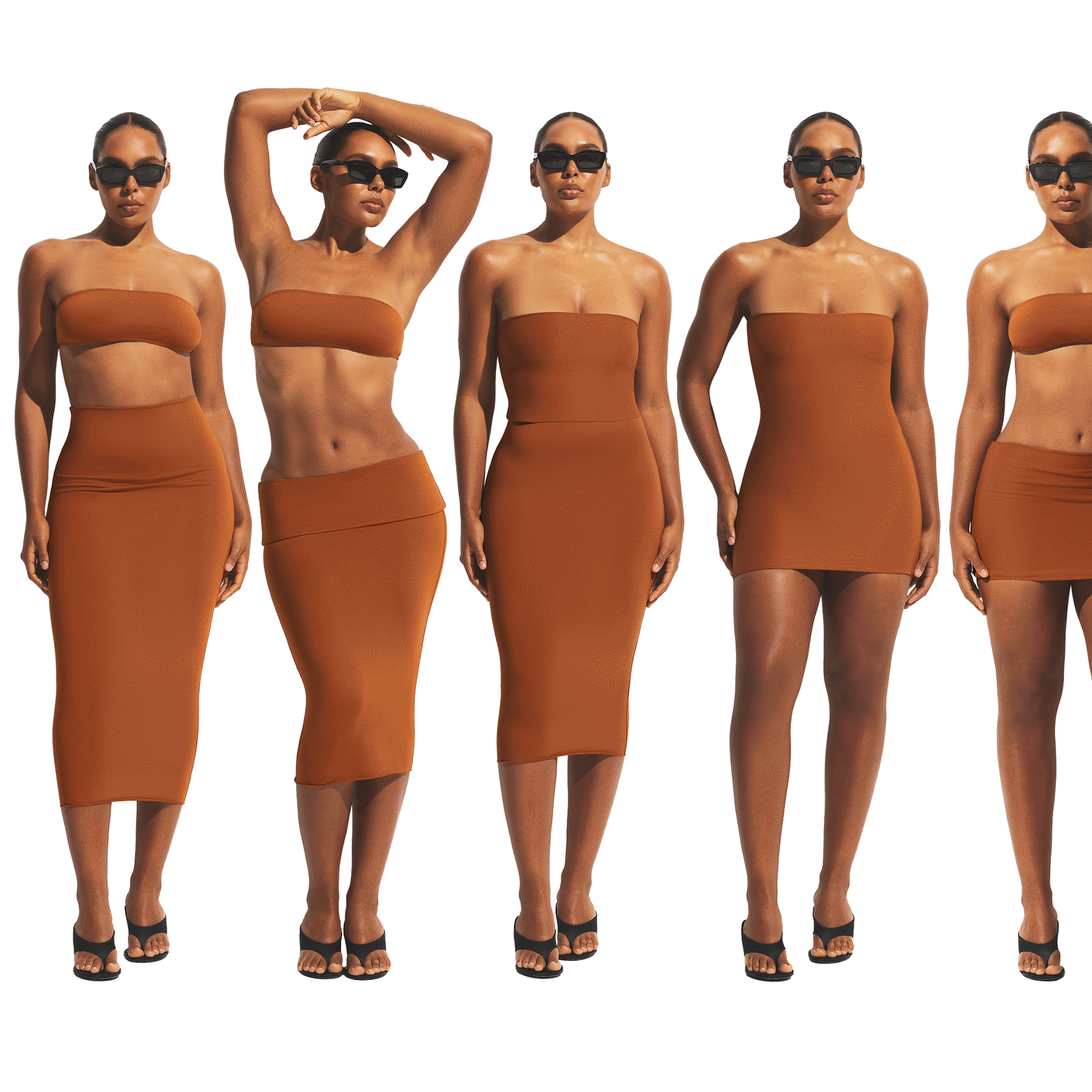 ICONIC SWIM CONVERTIBLE TUBE DRESS | BRONZE - Image 7