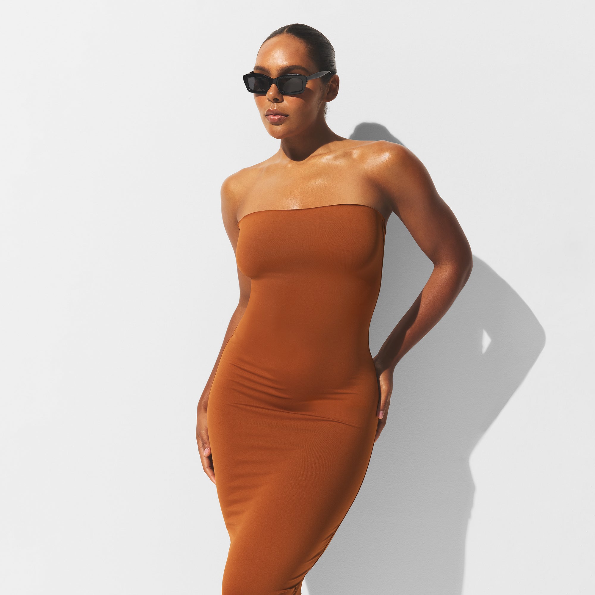 ICONIC SWIM CONVERTIBLE TUBE DRESS | BRONZE - Image 3
