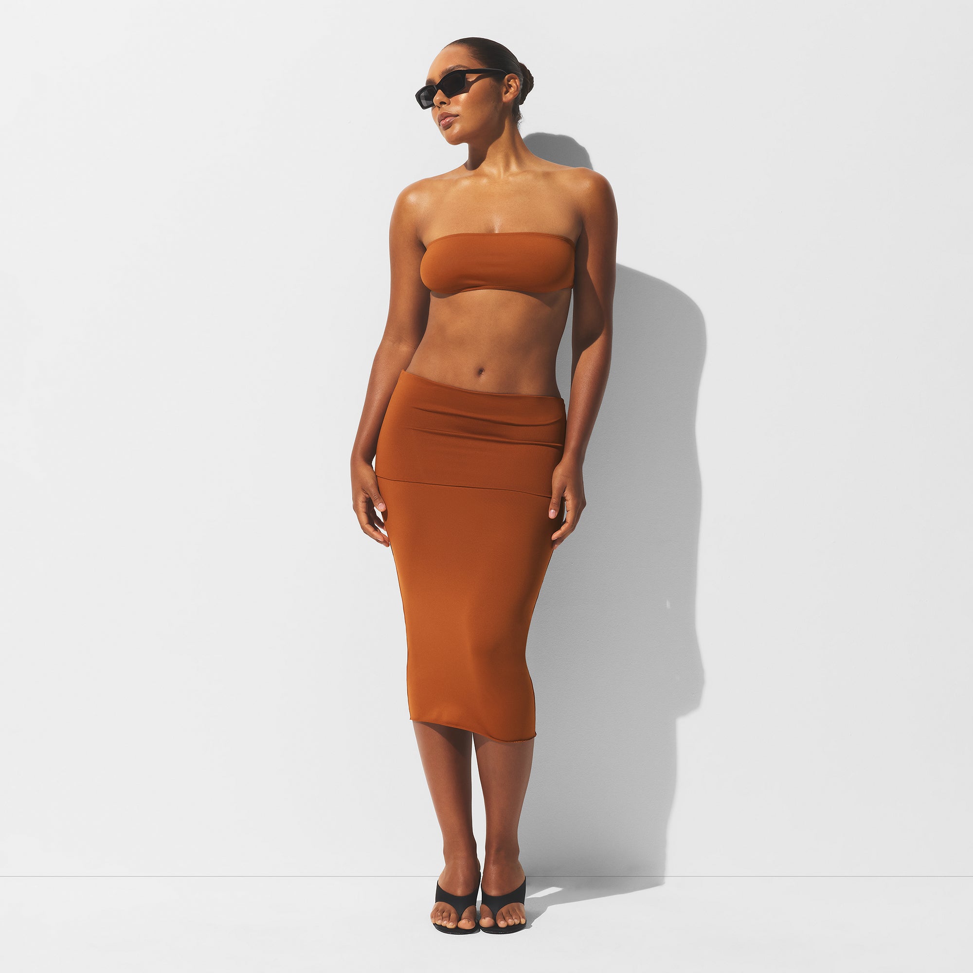 ICONIC SWIM CONVERTIBLE TUBE DRESS | BRONZE - Image 2