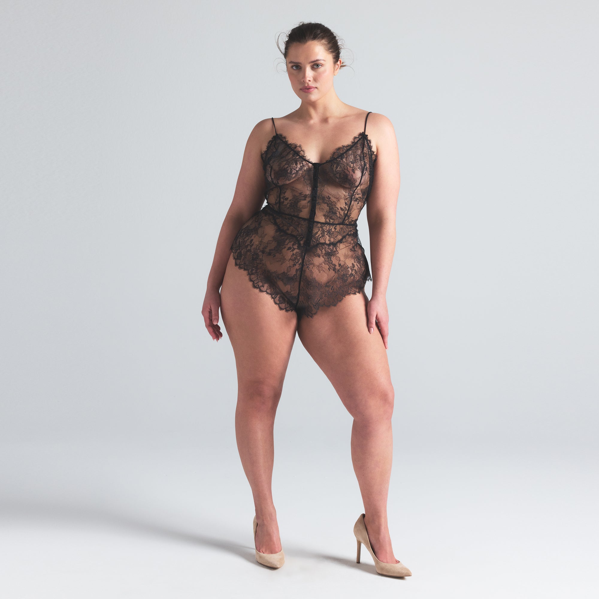 ULTRA FINE LACE TEDDY | ONYX - Image 6