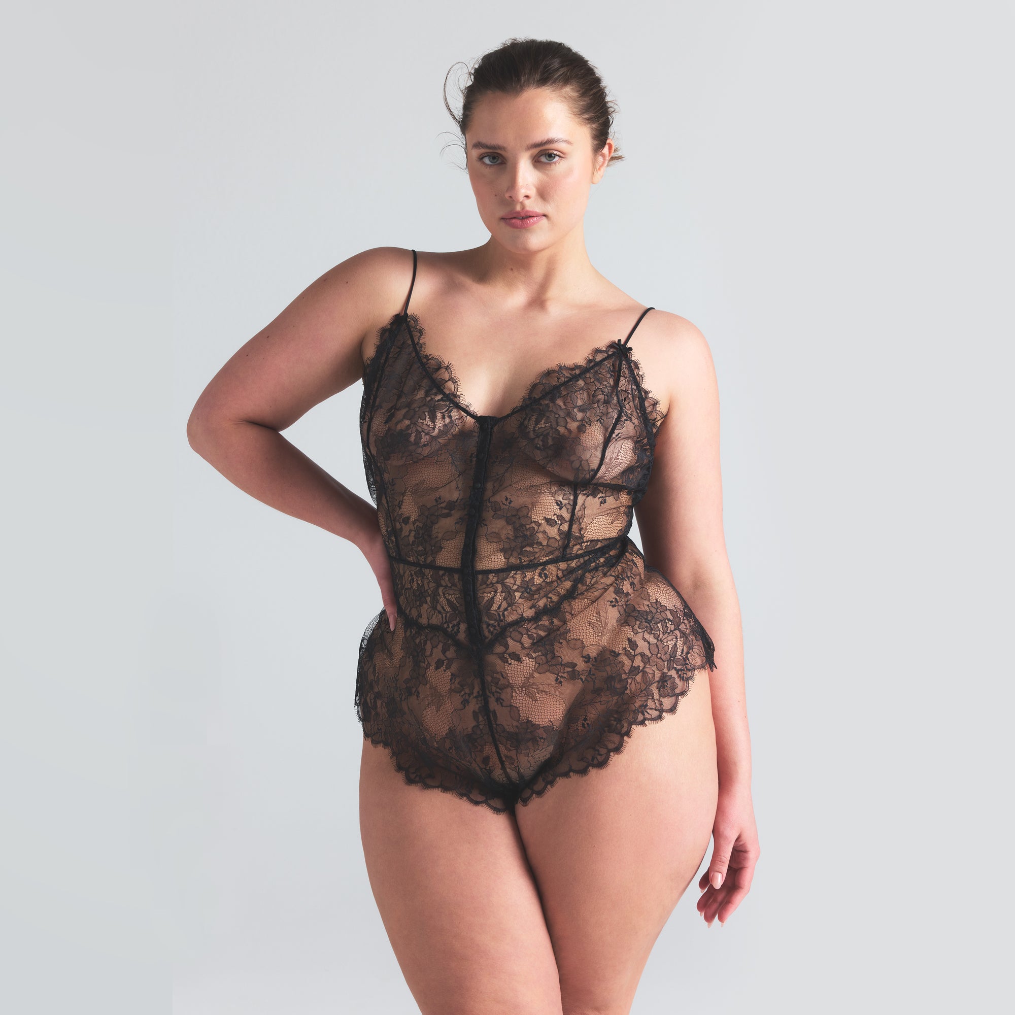 ULTRA FINE LACE TEDDY | ONYX - Image 7