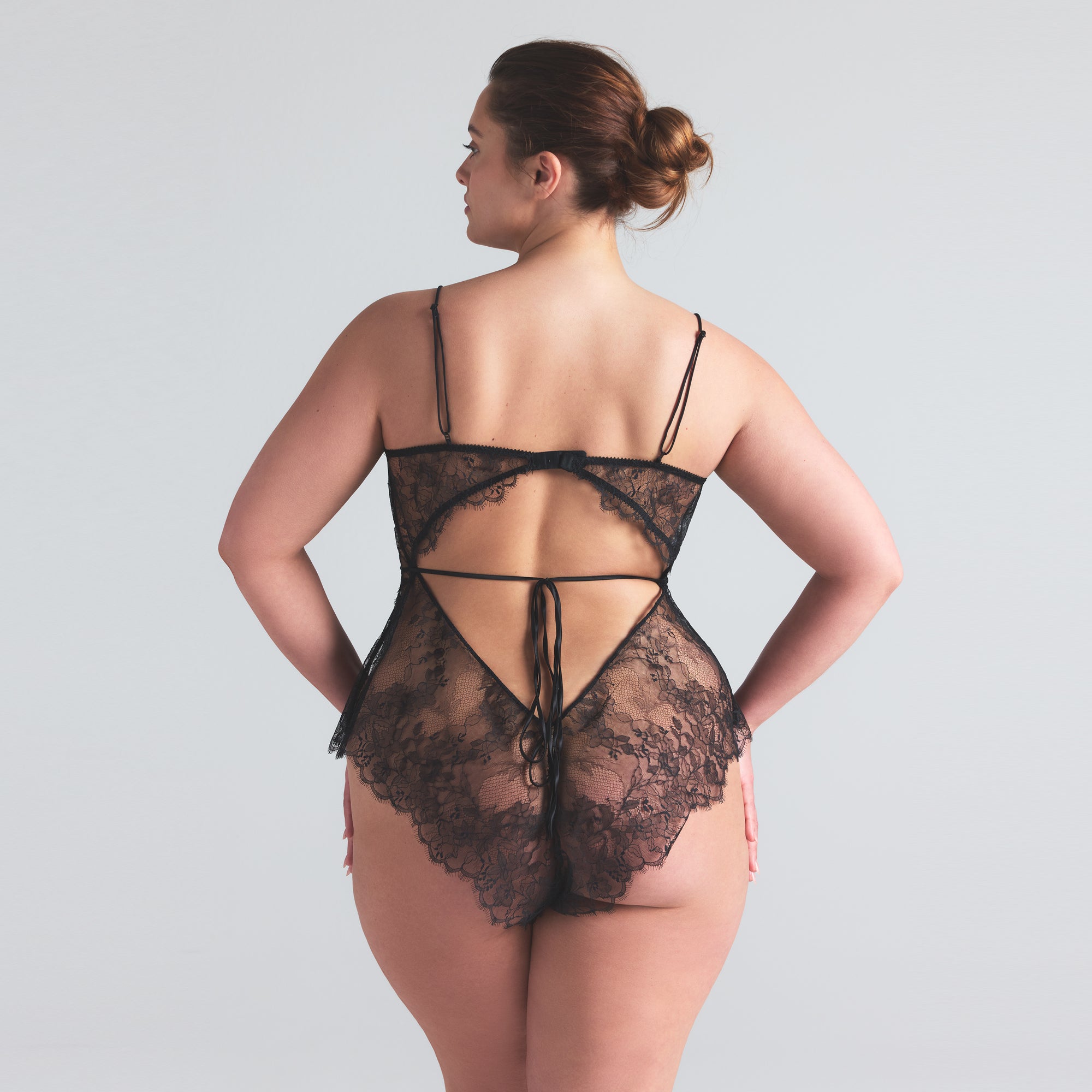 ULTRA FINE LACE TEDDY | ONYX - Image 8