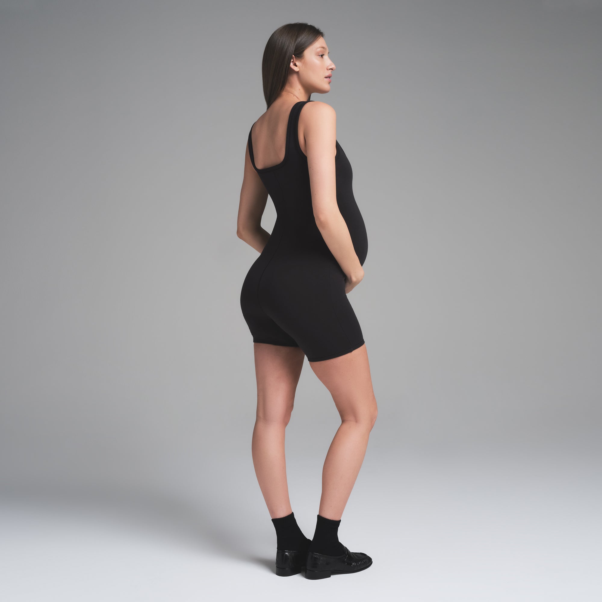 COTTON JERSEY MATERNITY ONESIE | SOOT - Image 4