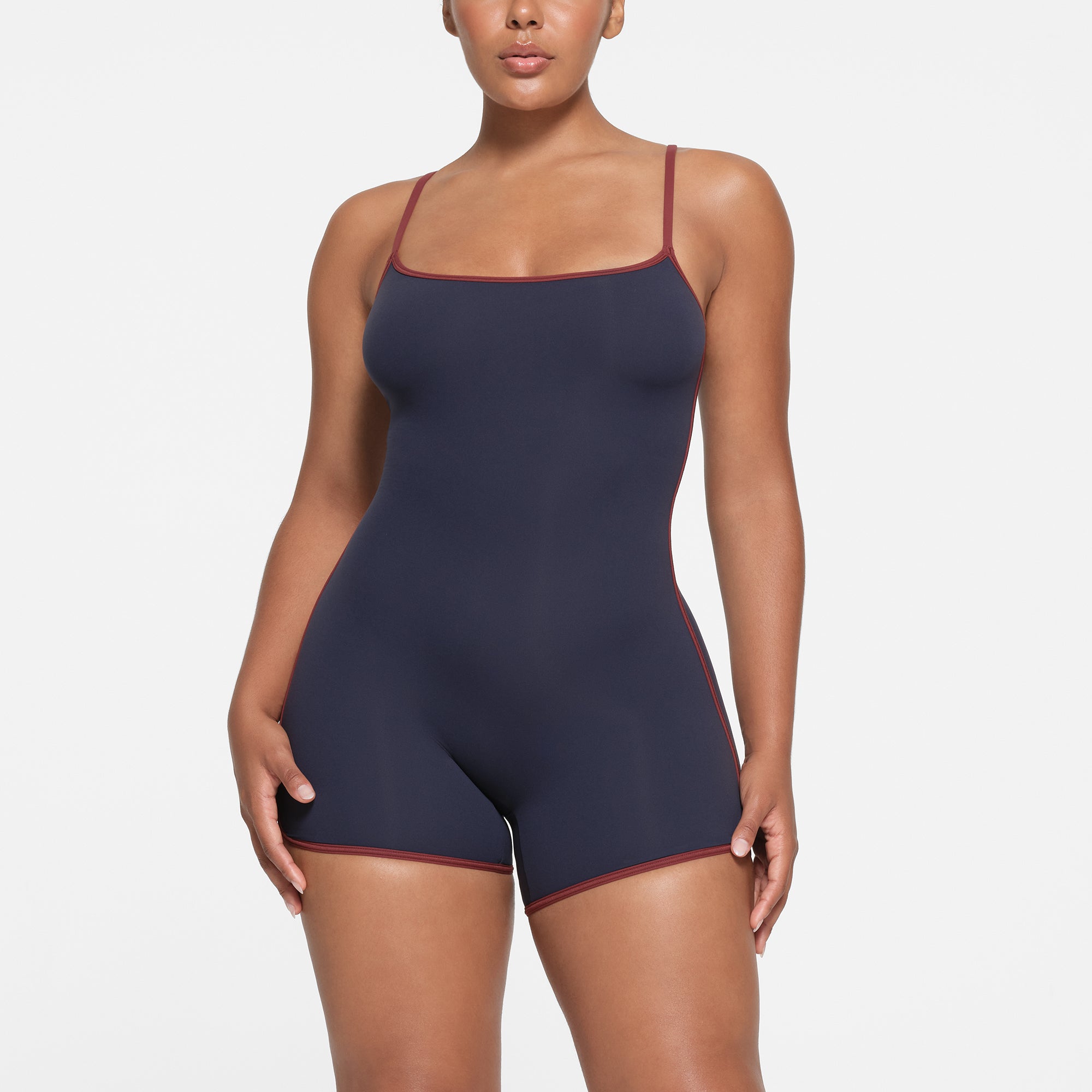 FITS EVERYBODY CONTRAST TRIM ONESIE | NAVY