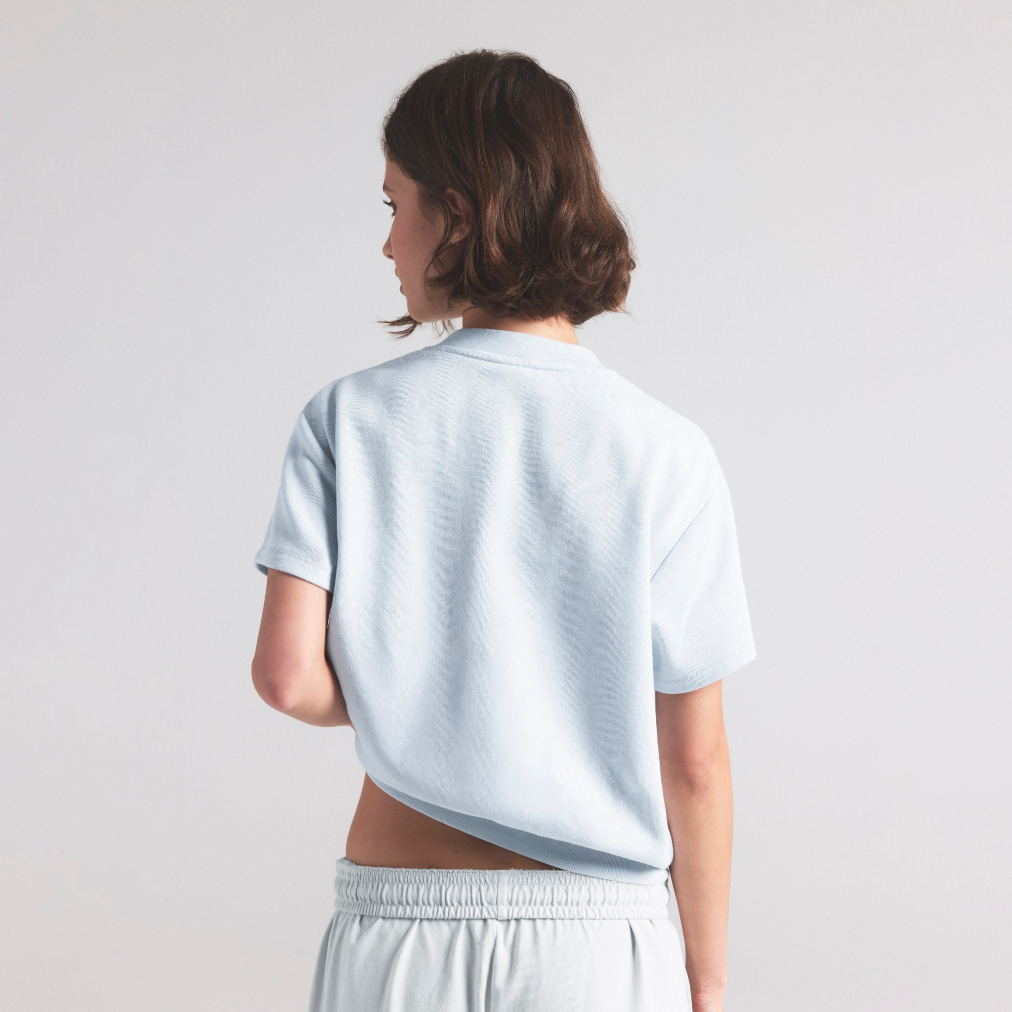 LIGHTWEIGHT FLEECE SHORT SLEEVE QUARTER ZIP | FROST - Image 4