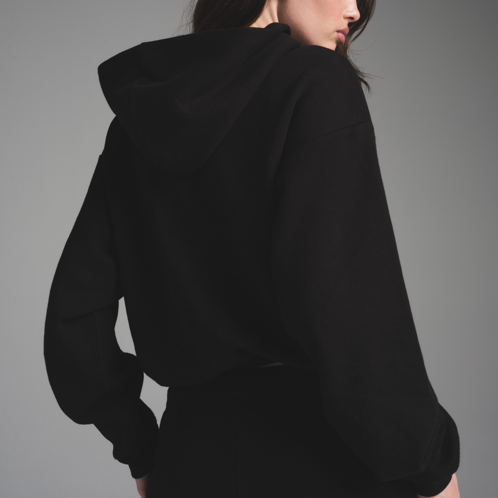COTTON FLEECE CLASSIC HOODIE | ONYX - Image 3