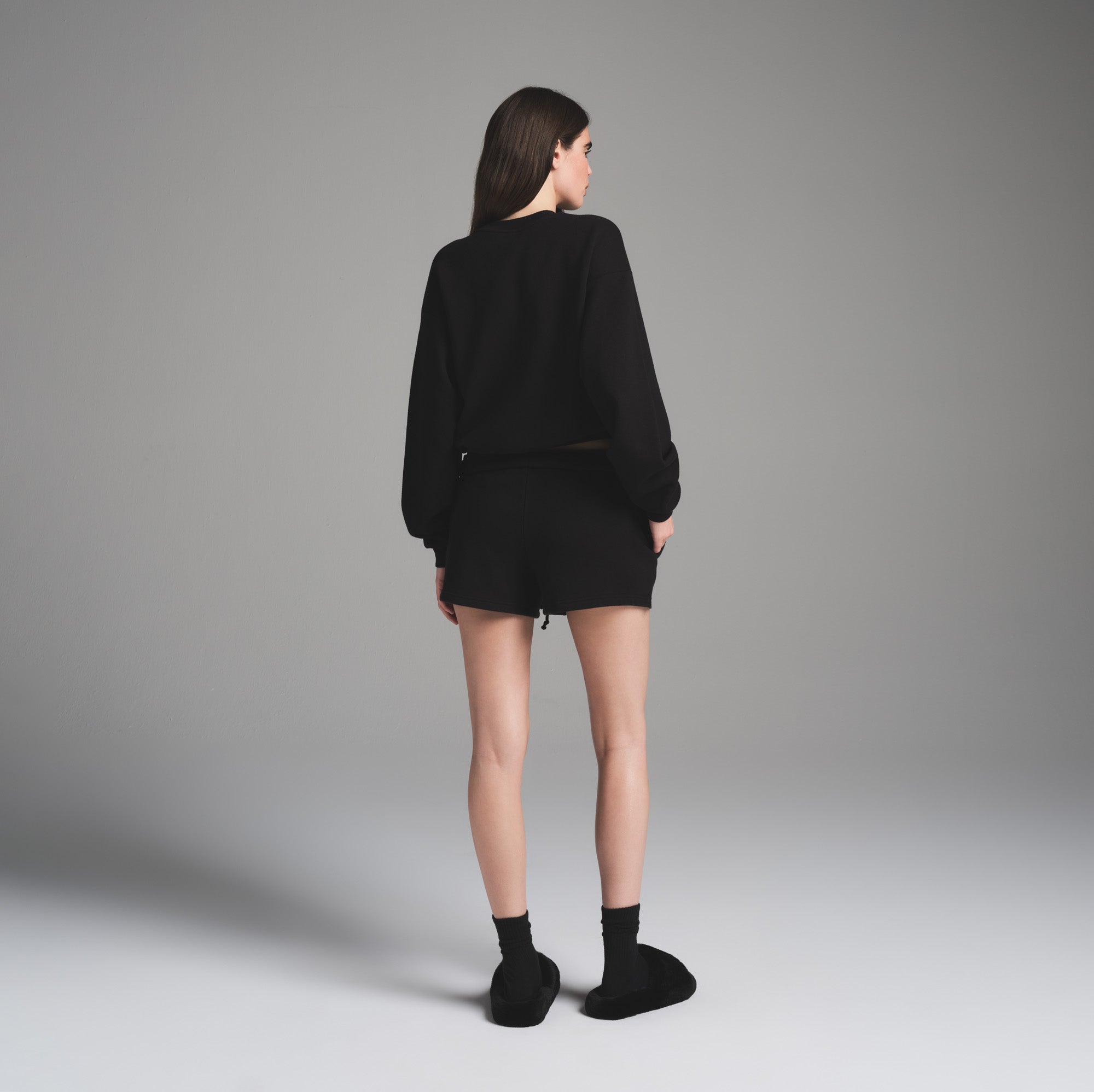 COTTON FLEECE CLASSIC CREWNECK | ONYX - Image 3