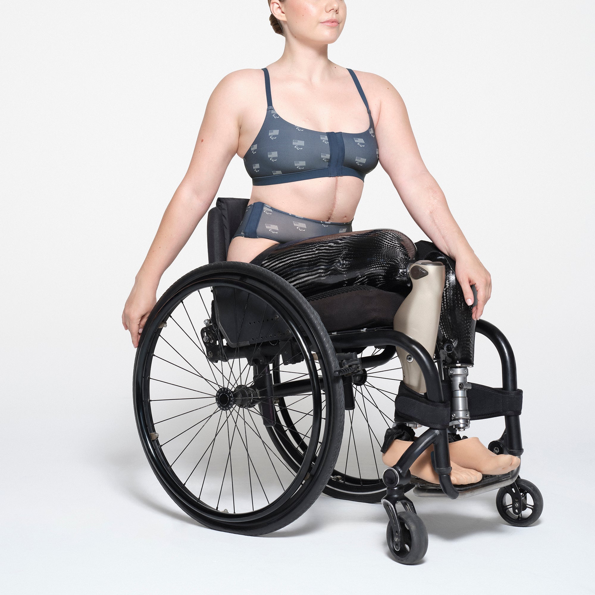 SKIMS FOR TEAM USA FITS EVERYBODY ADAPTIVE PARALYMPIC BOY SHORT | NAVY - Image 2