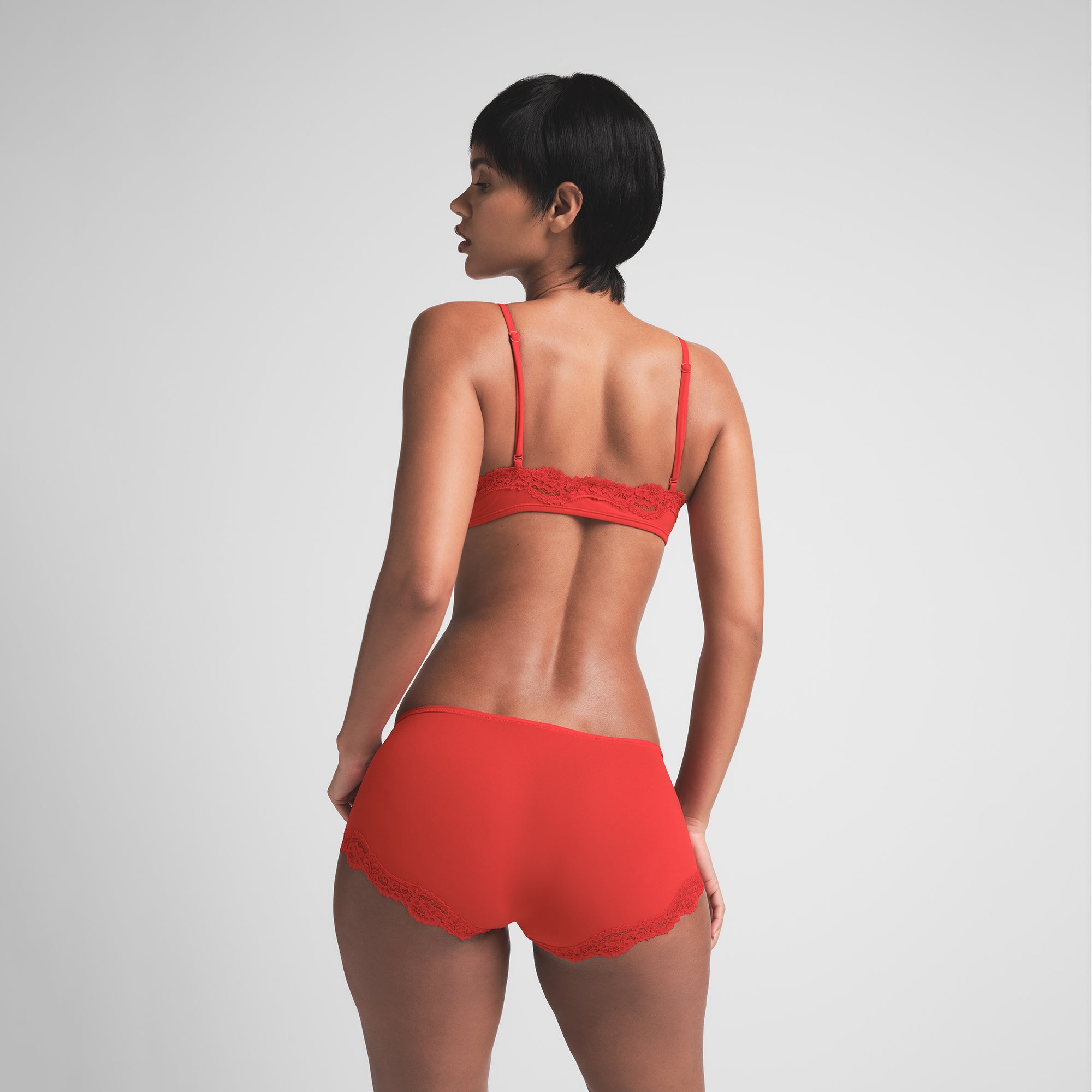 FITS EVERYBODY LACE BOY SHORT | CAYENNE - Image 3