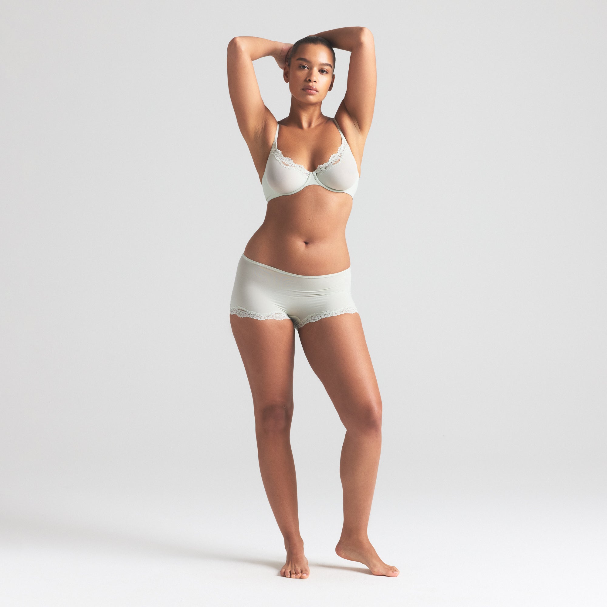 FITS EVERYBODY LACE BOY SHORT | SPEARMINT - Image 3