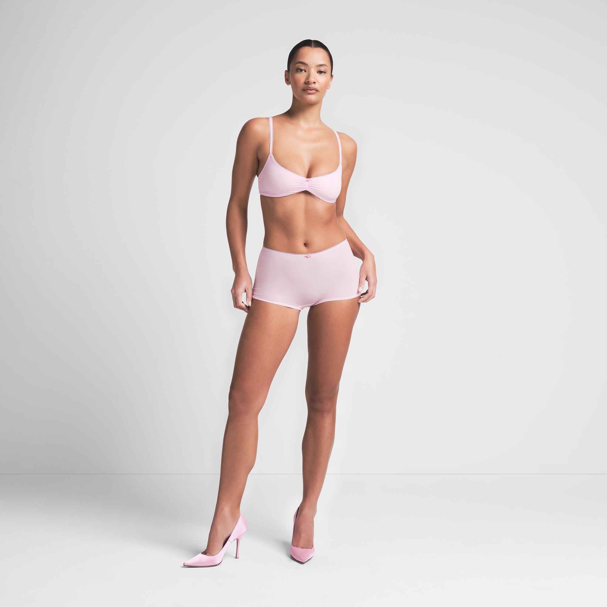 FITS EVERYBODY PICOT BOY SHORT | CHERRY BLOSSOM TONAL - Image 2