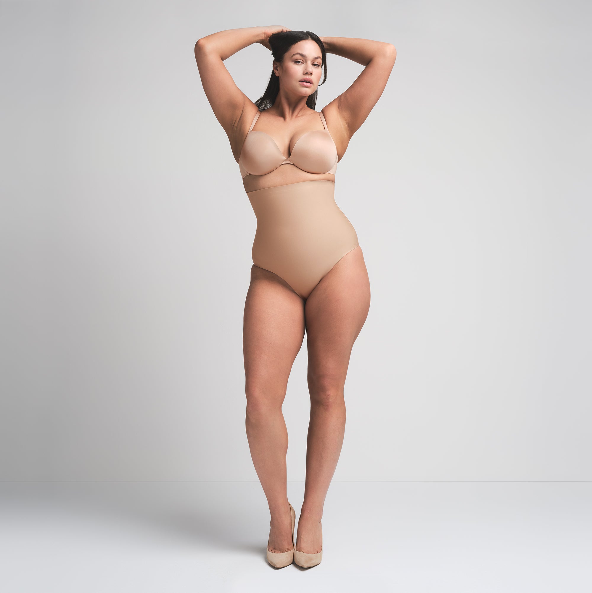 SKIMS BODY CORE SCULPT HIGH-WAISTED BRIEF | CLAY - Image 4