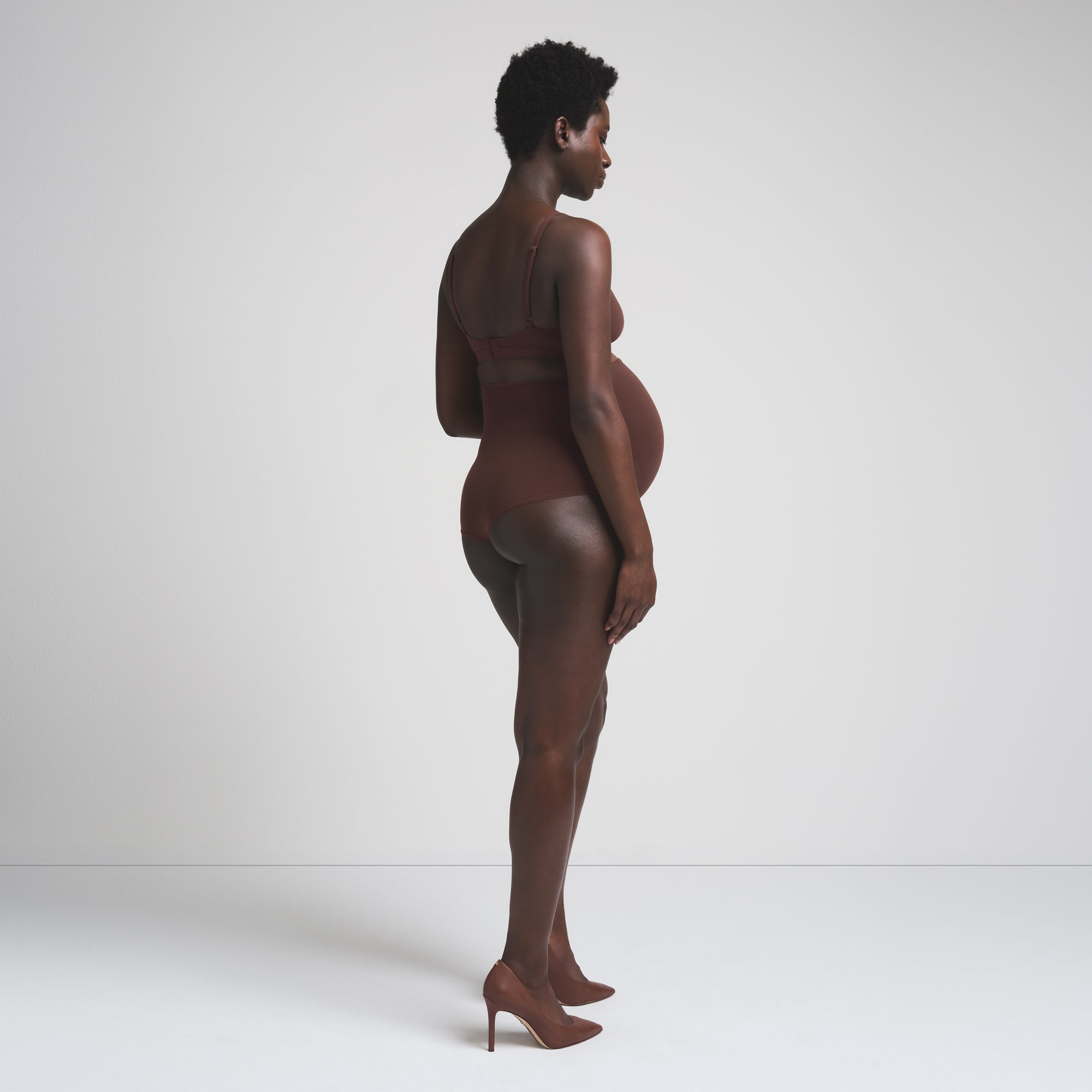 FITS EVERYBODY MATERNITY HIGH-WAISTED BRIEF | COCOA - Image 2