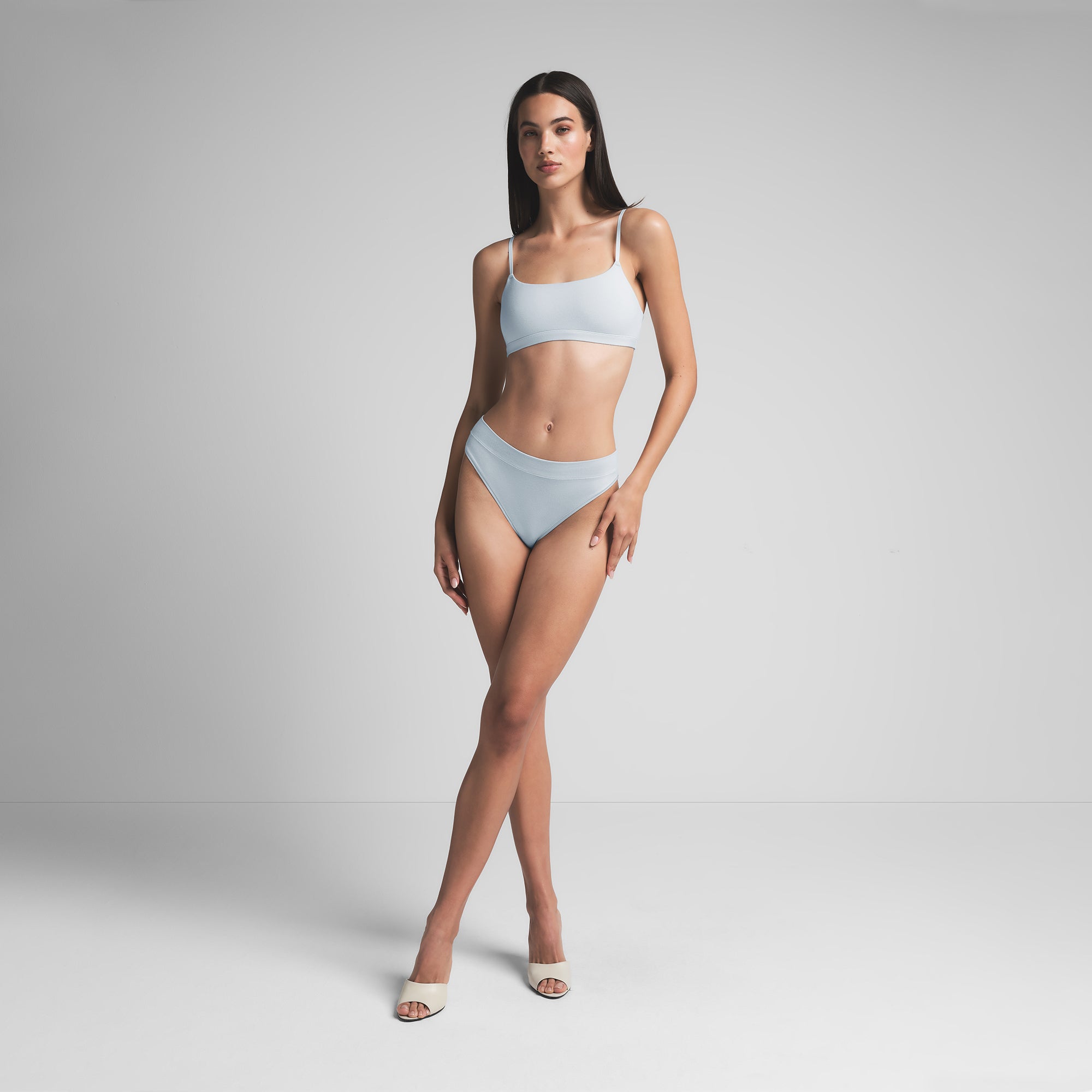 COTTON JERSEY CHEEKY TANGA | ZEN BLUE - Image 3