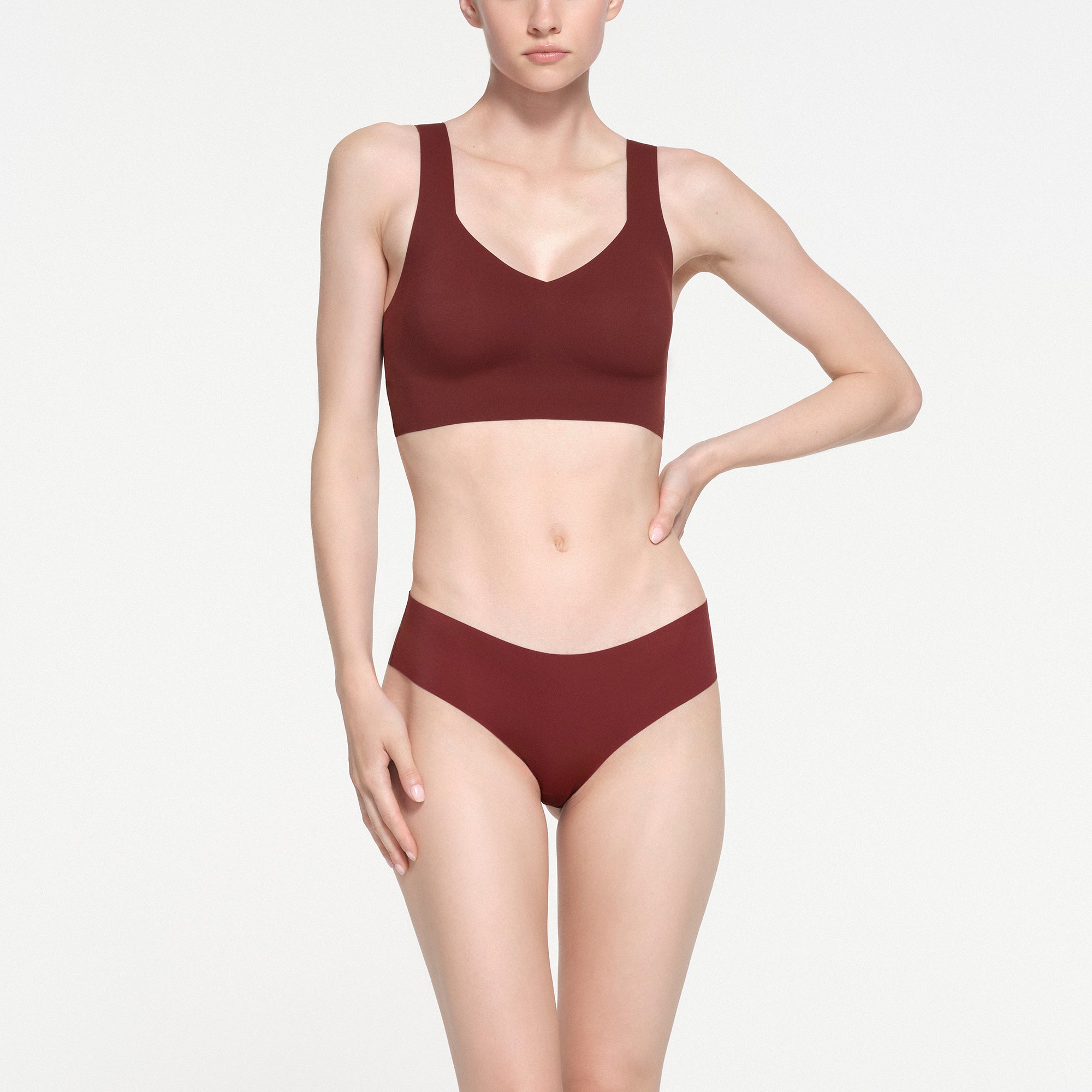 NAKED CHEEKY HIPSTER | OXBLOOD