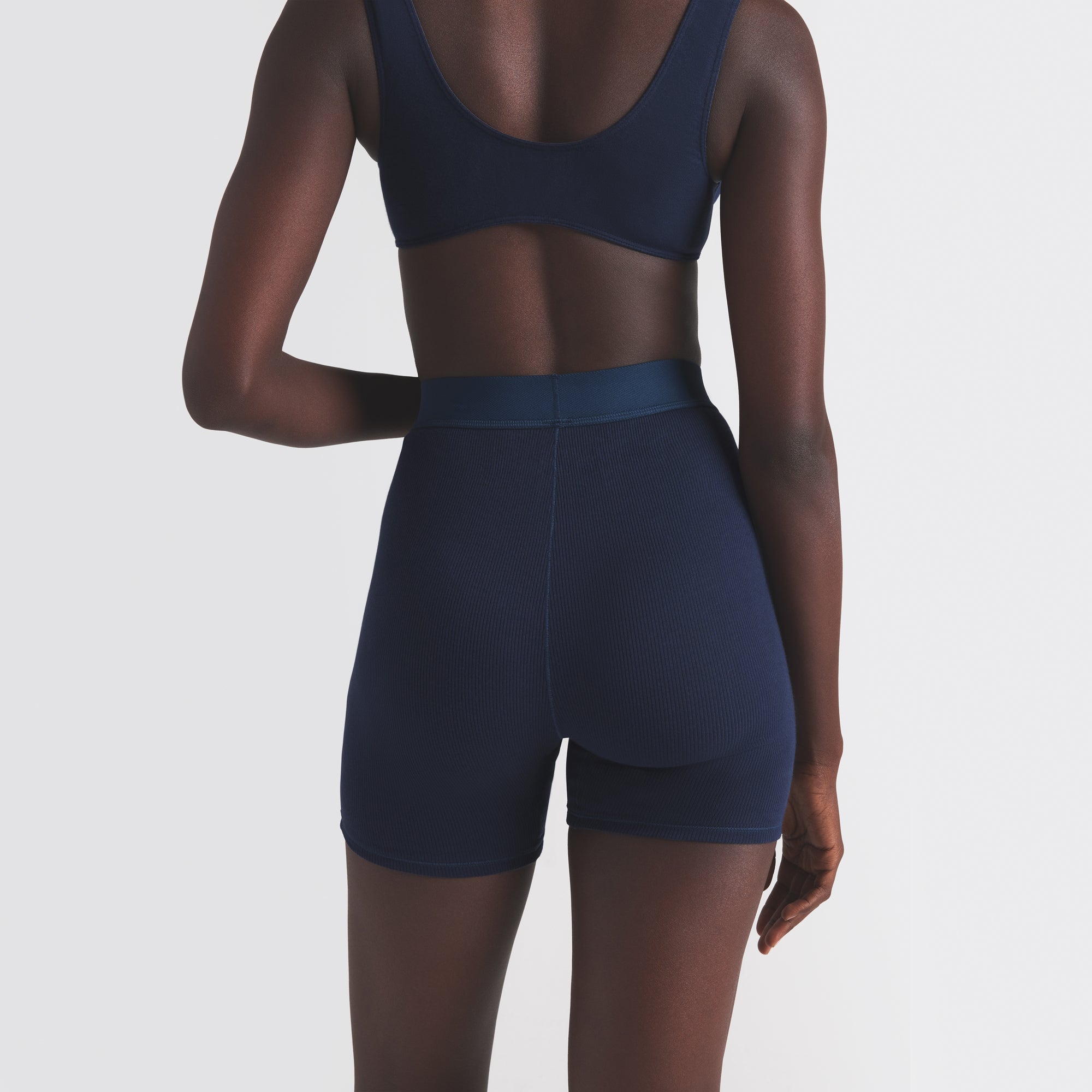 COTTON RIB BOXER | NAVY - Image 2