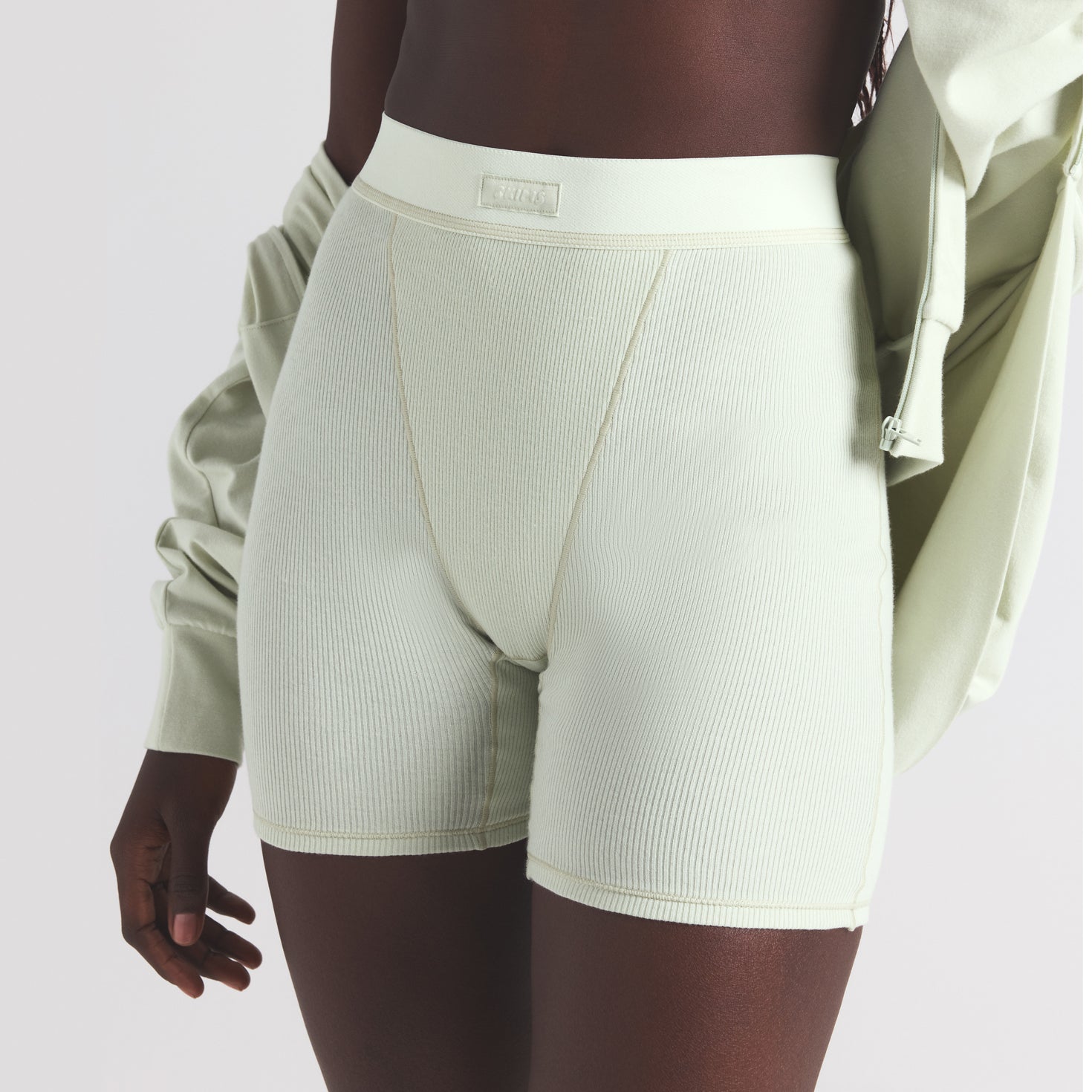 COTTON RIB BOXER | SPEARMINT - Image 3
