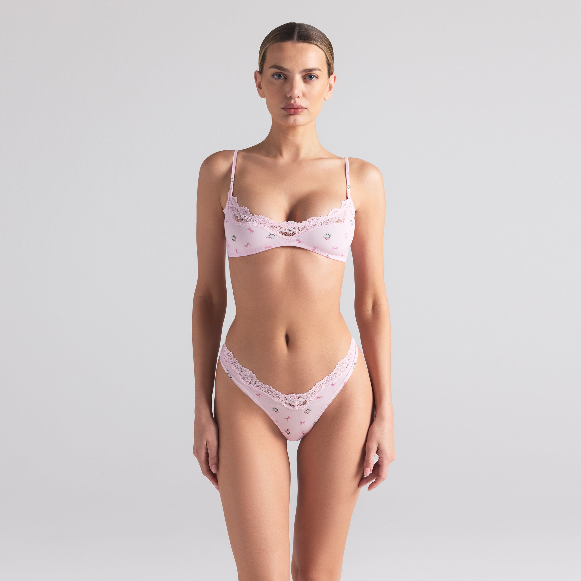 FITS EVERYBODY LACE DIPPED THONG 5-PACK | BALLET MULTI