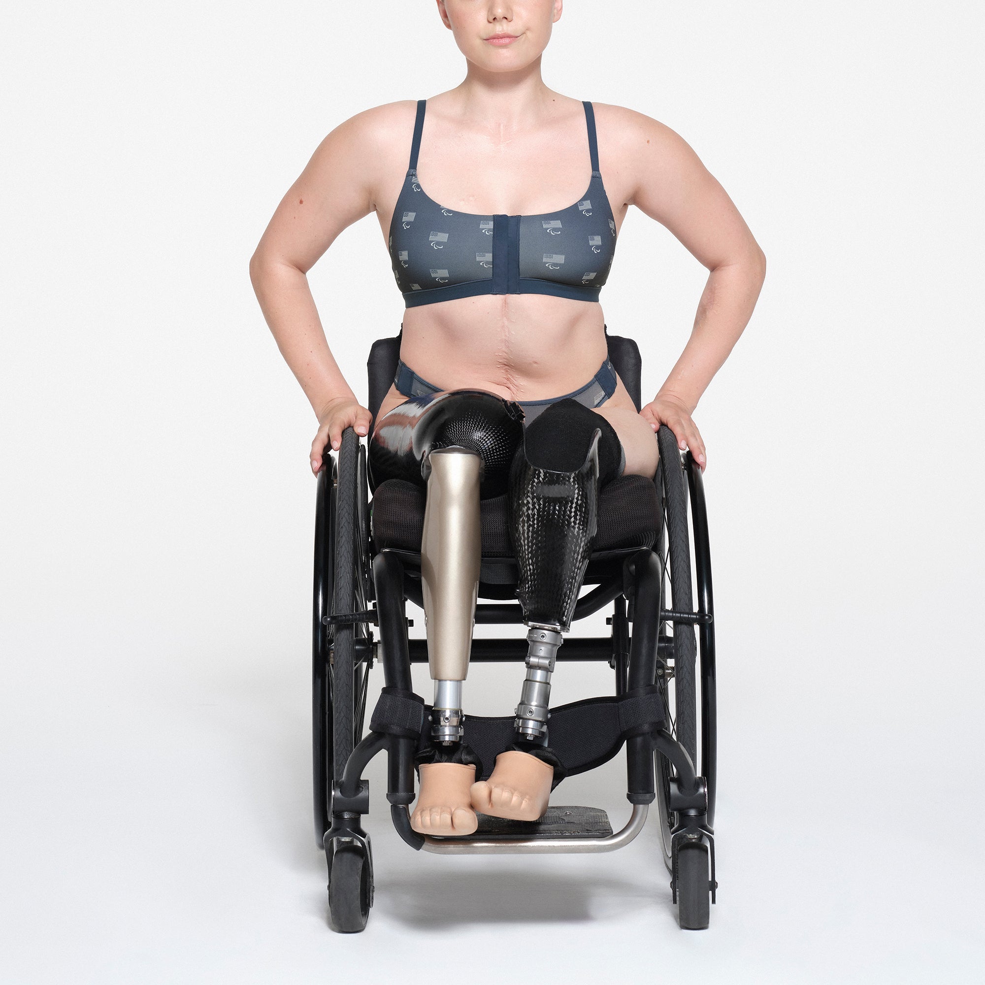 SKIMS FOR TEAM USA FITS EVERYBODY ADAPTIVE PARALYMPIC THONG | NAVY