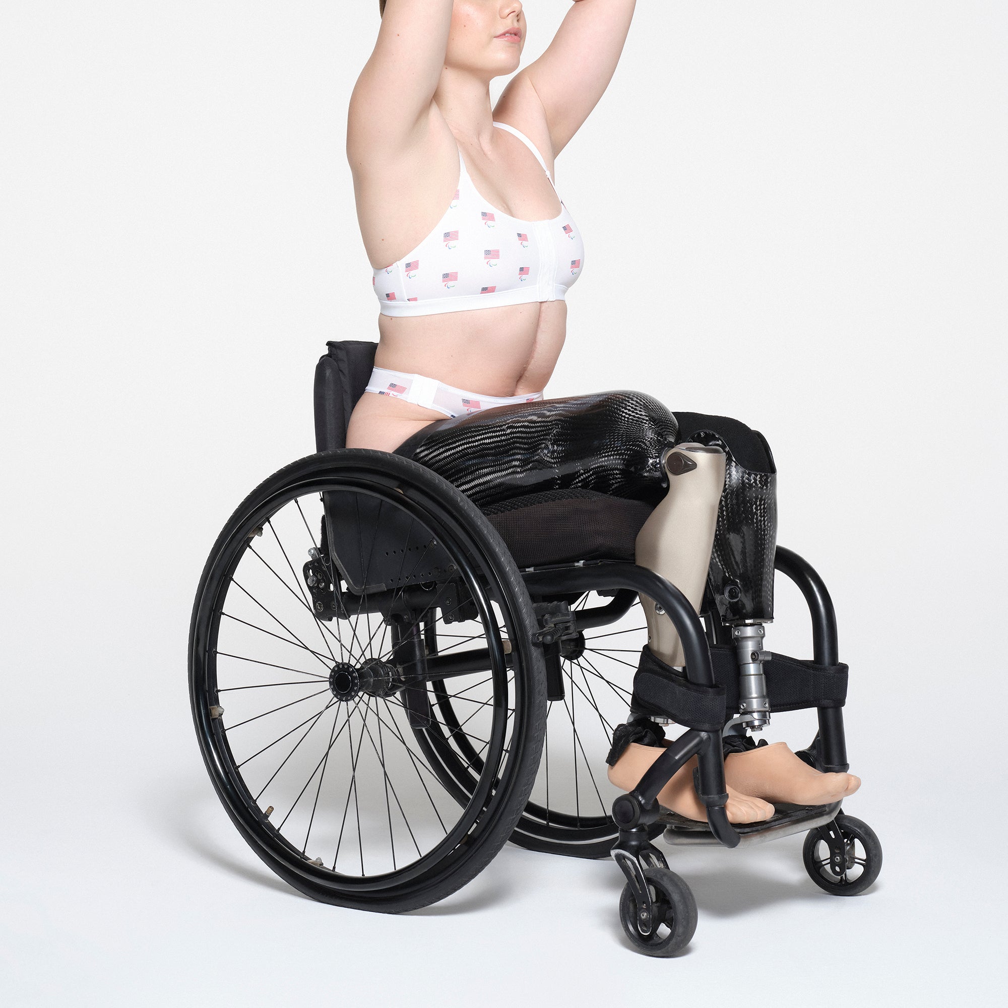 SKIMS FOR TEAM USA FITS EVERYBODY ADAPTIVE PARALYMPIC THONG | WHITE - Image 2
