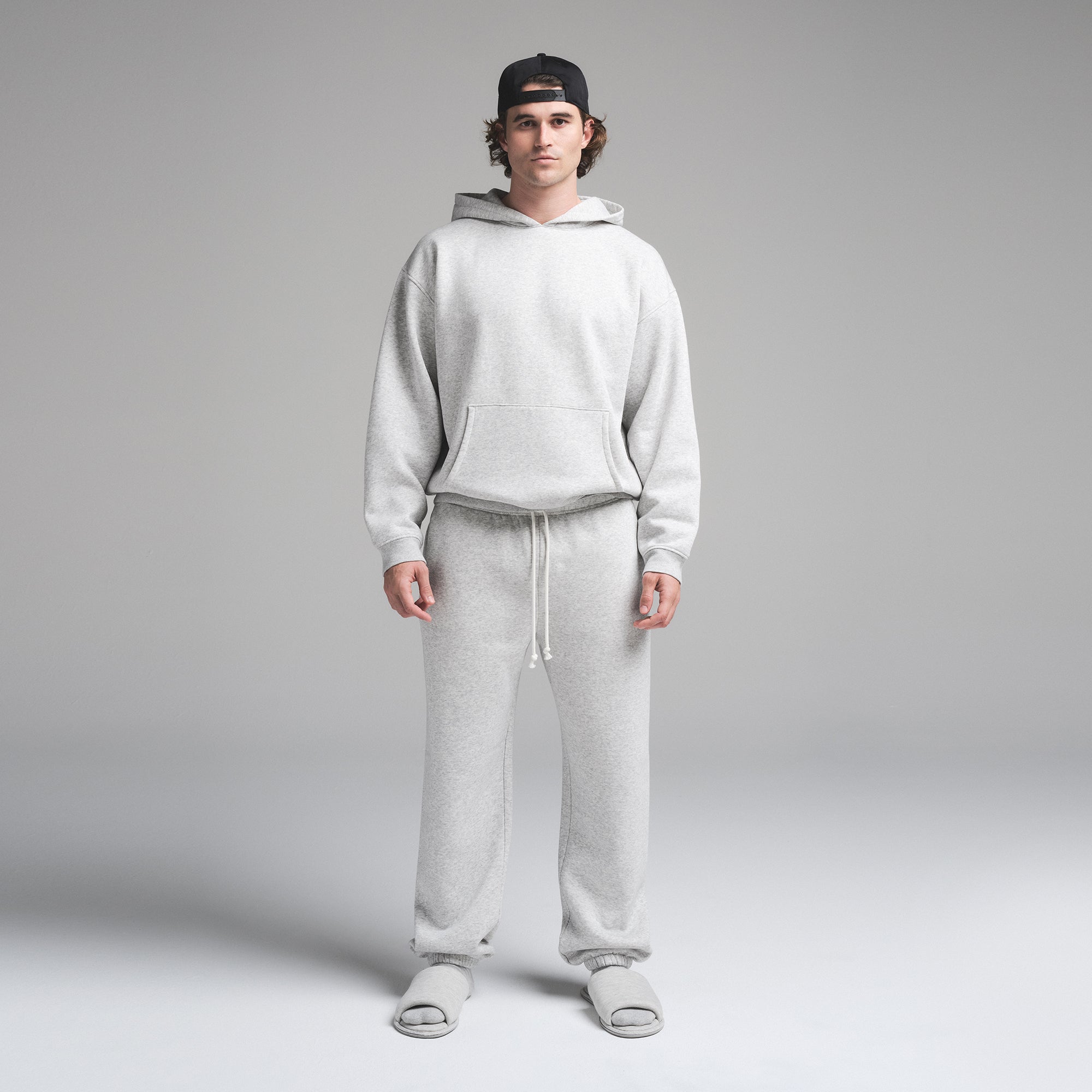FLEECE LOUNGE MENS RELAXED JOGGER | LIGHT HEATHER GREY