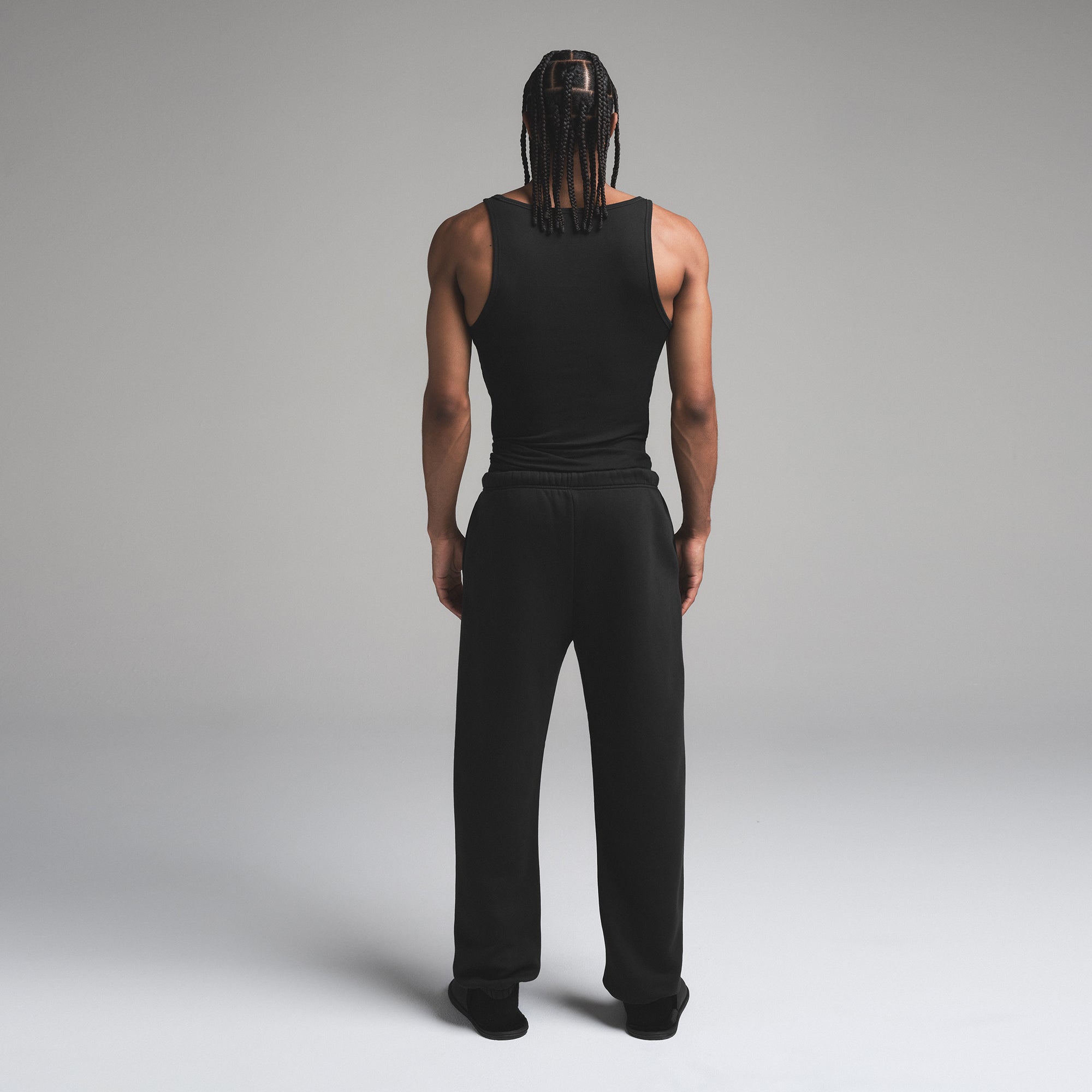 FLEECE LOUNGE MENS RELAXED JOGGER | WASHED ONYX - Image 3