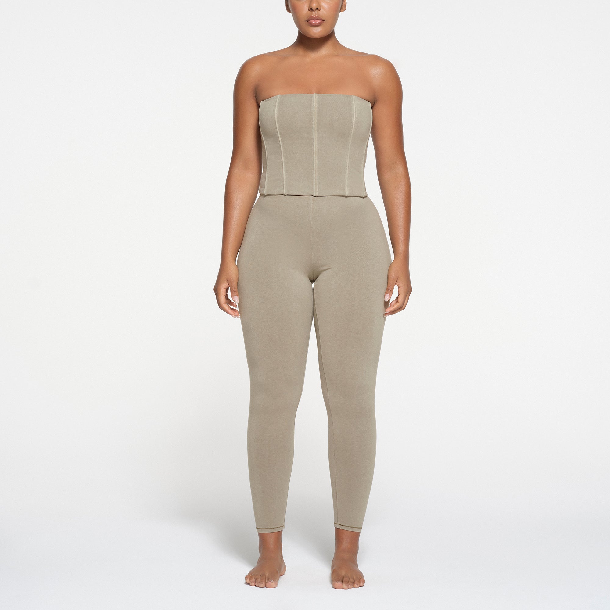 OUTDOOR HIGH-WAISTED LEGGING | TAUPE