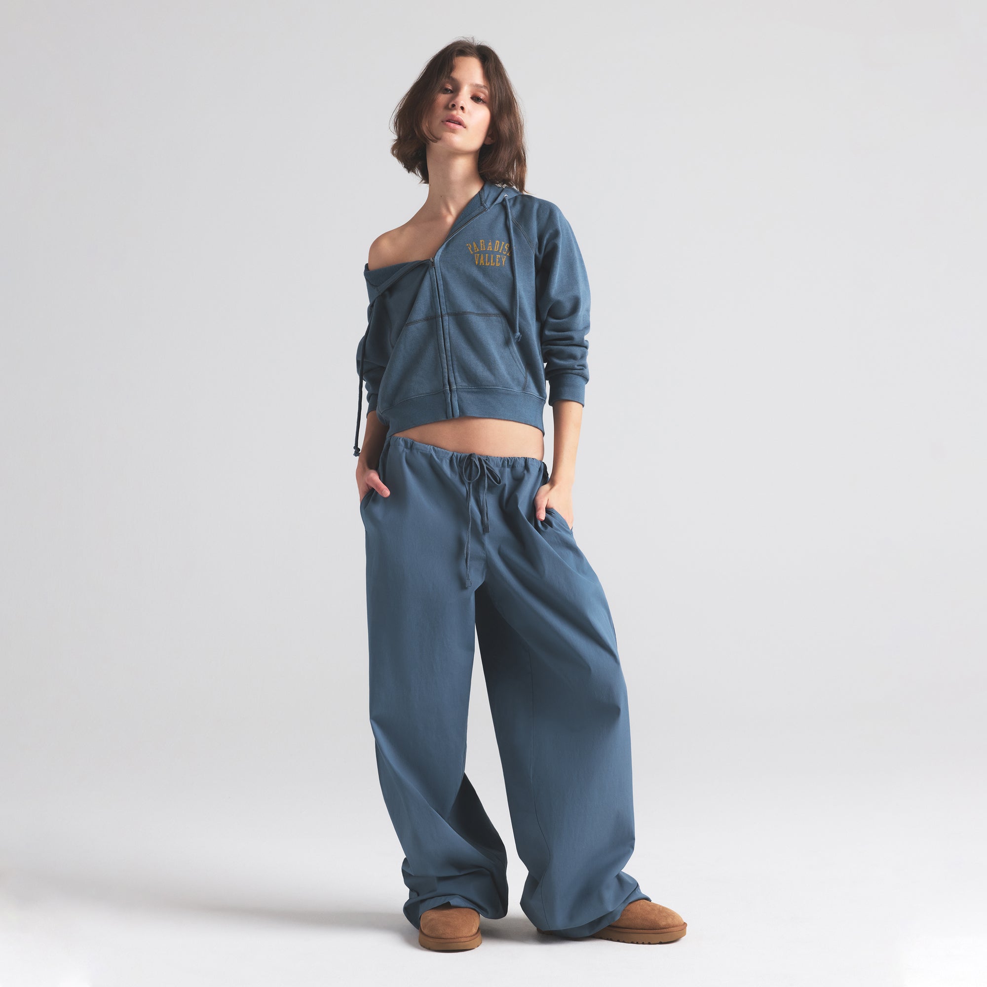 COTTON POPLIN STRAIGHT LEG PANT | HARBOR