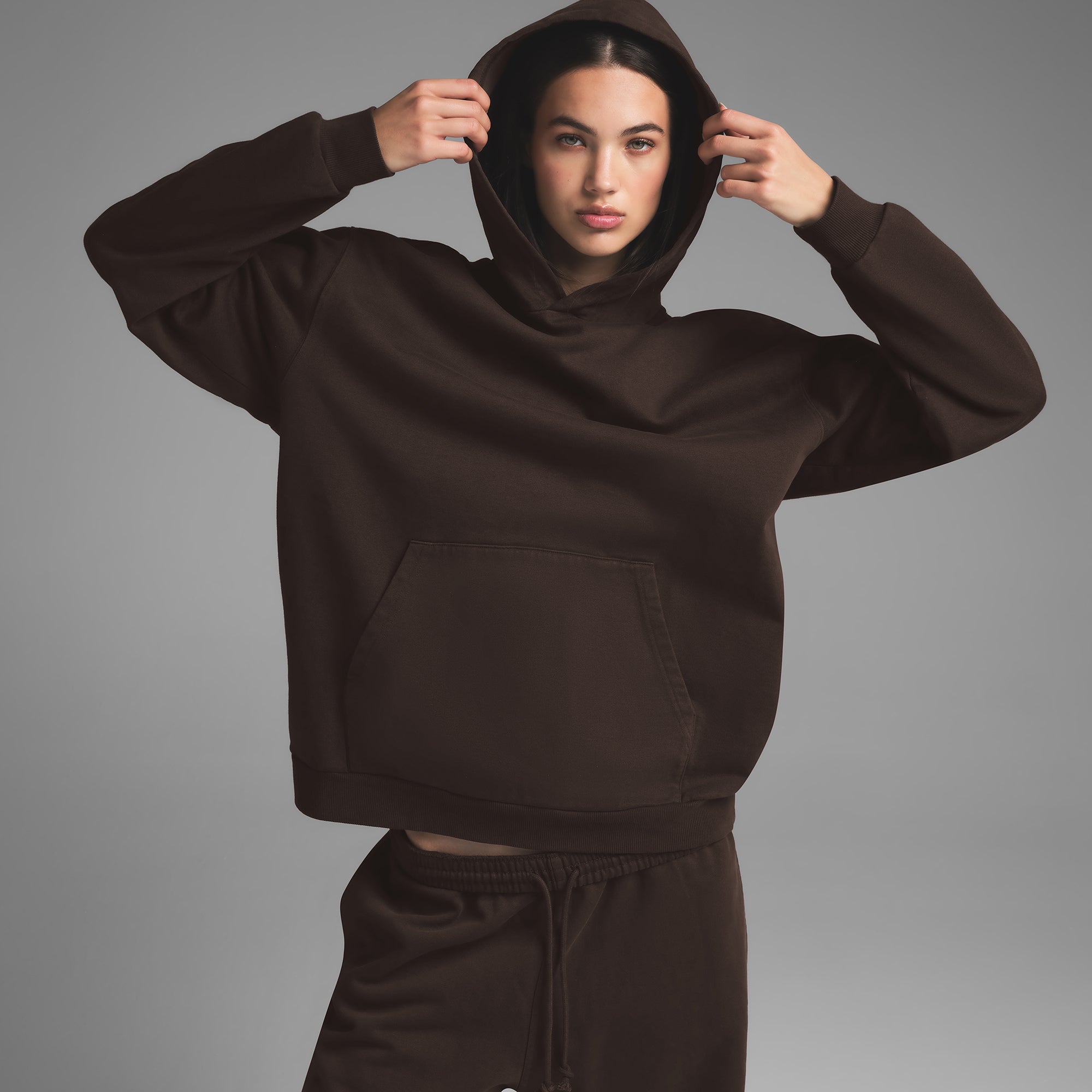 BOYFRIEND FLEECE STRAIGHT LEG PANT | ESPRESSO - Image 2