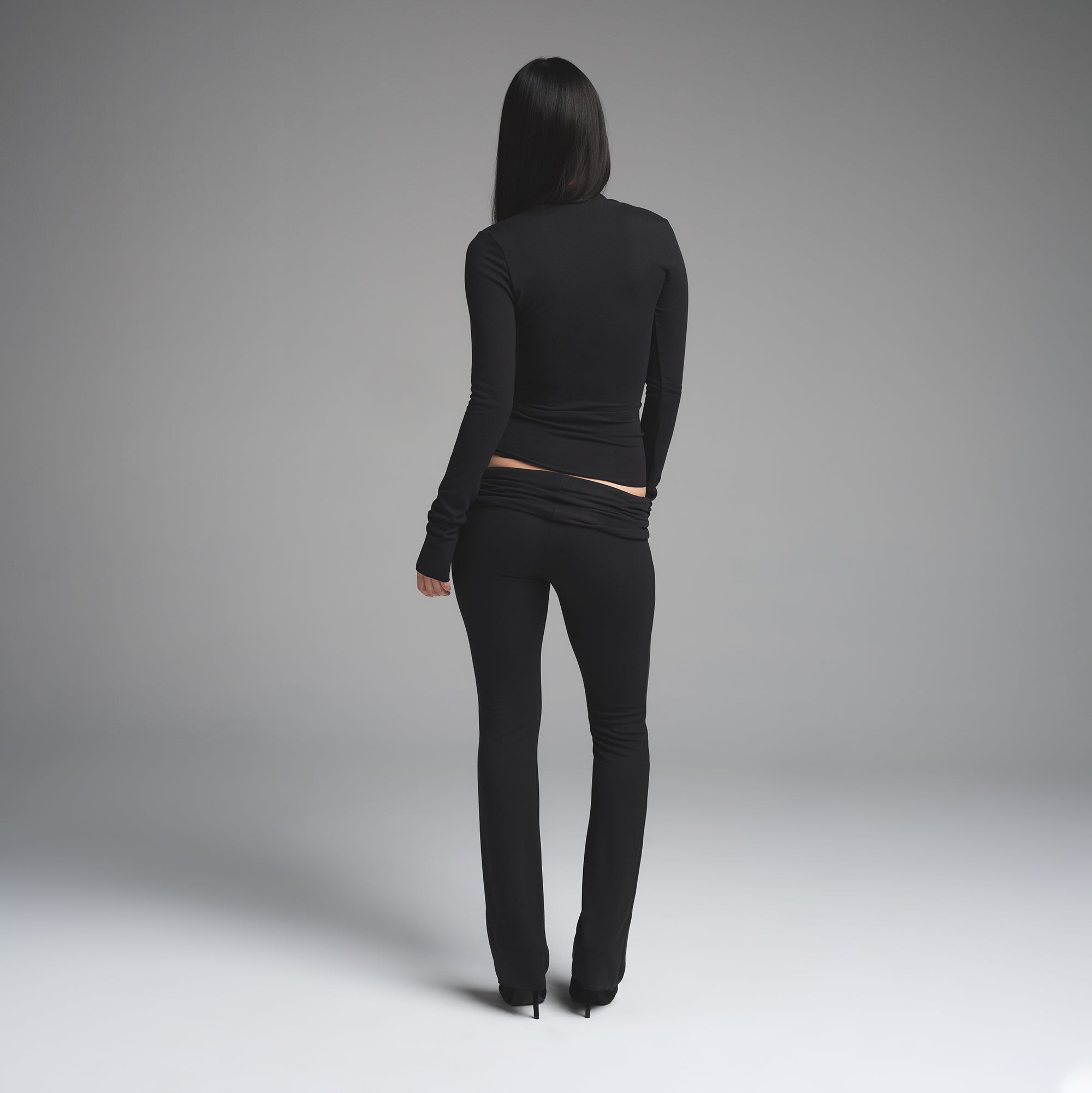 SKIMS CLOUD FOLDOVER PANT | ONYX - Image 4