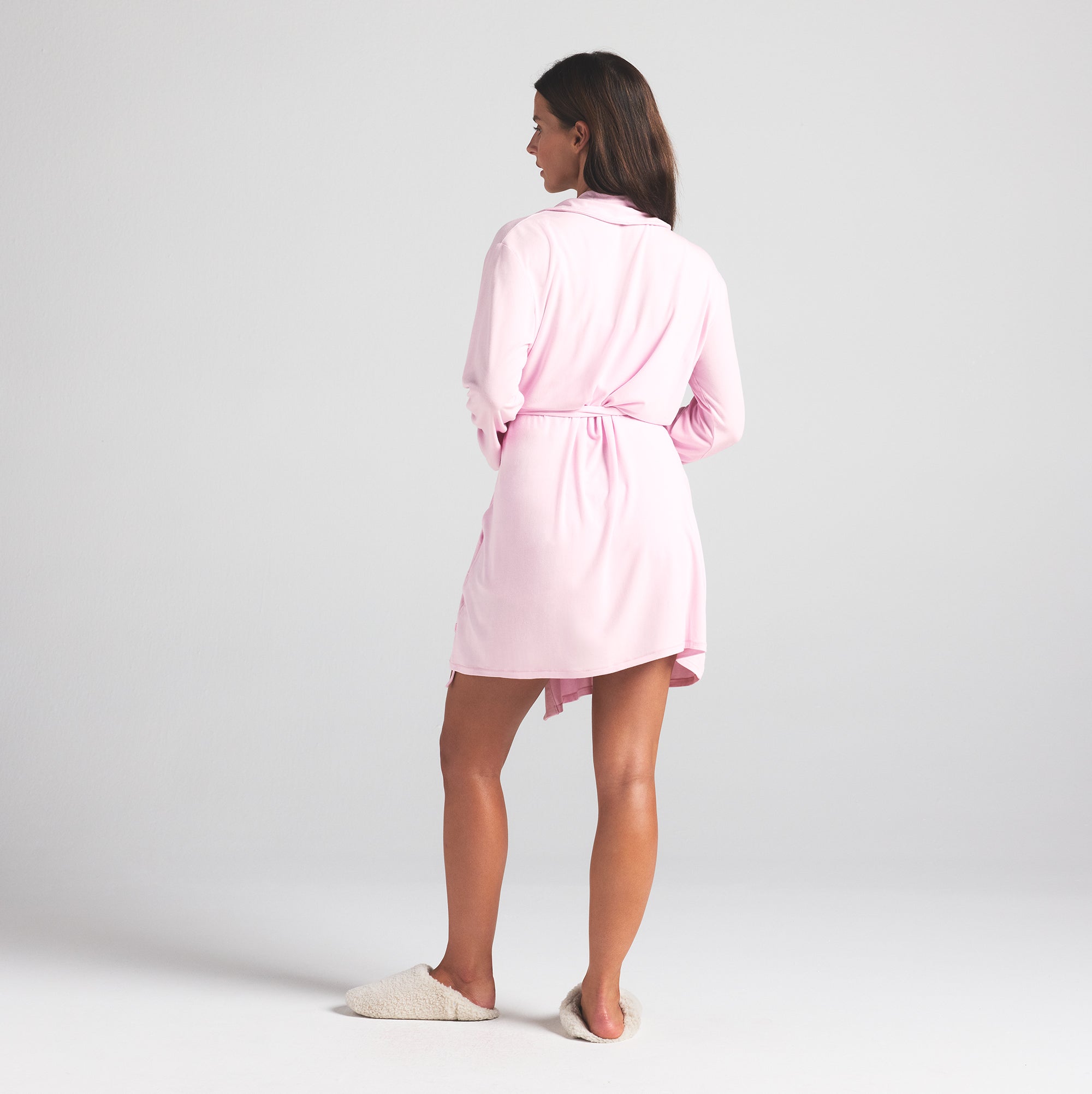 SKIMS SLEEP SHORT ROBE | CHERRY BLOSSOM - Image 3
