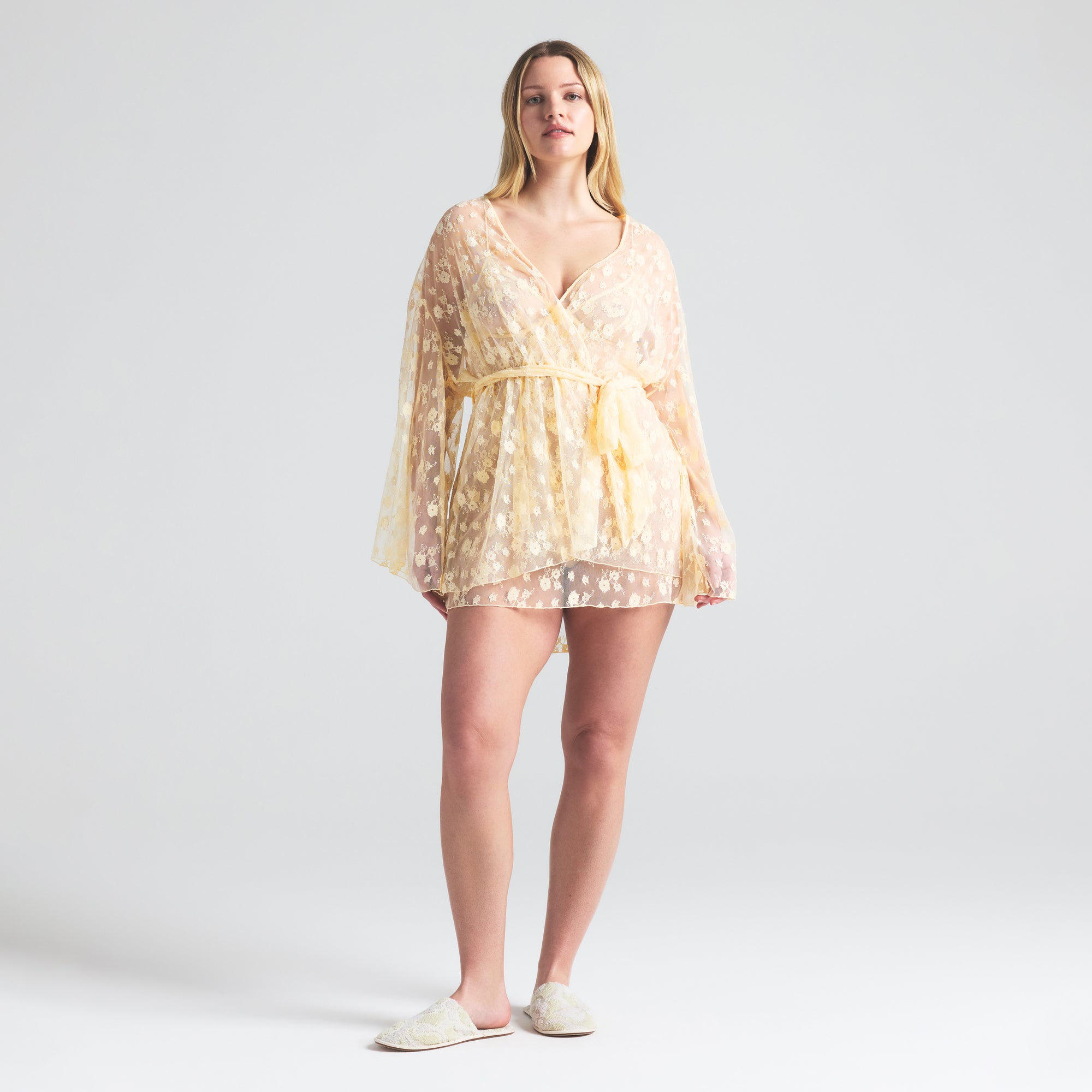 SPRING INTIMATES ROBE | BUTTER TWO TONE - Image 3