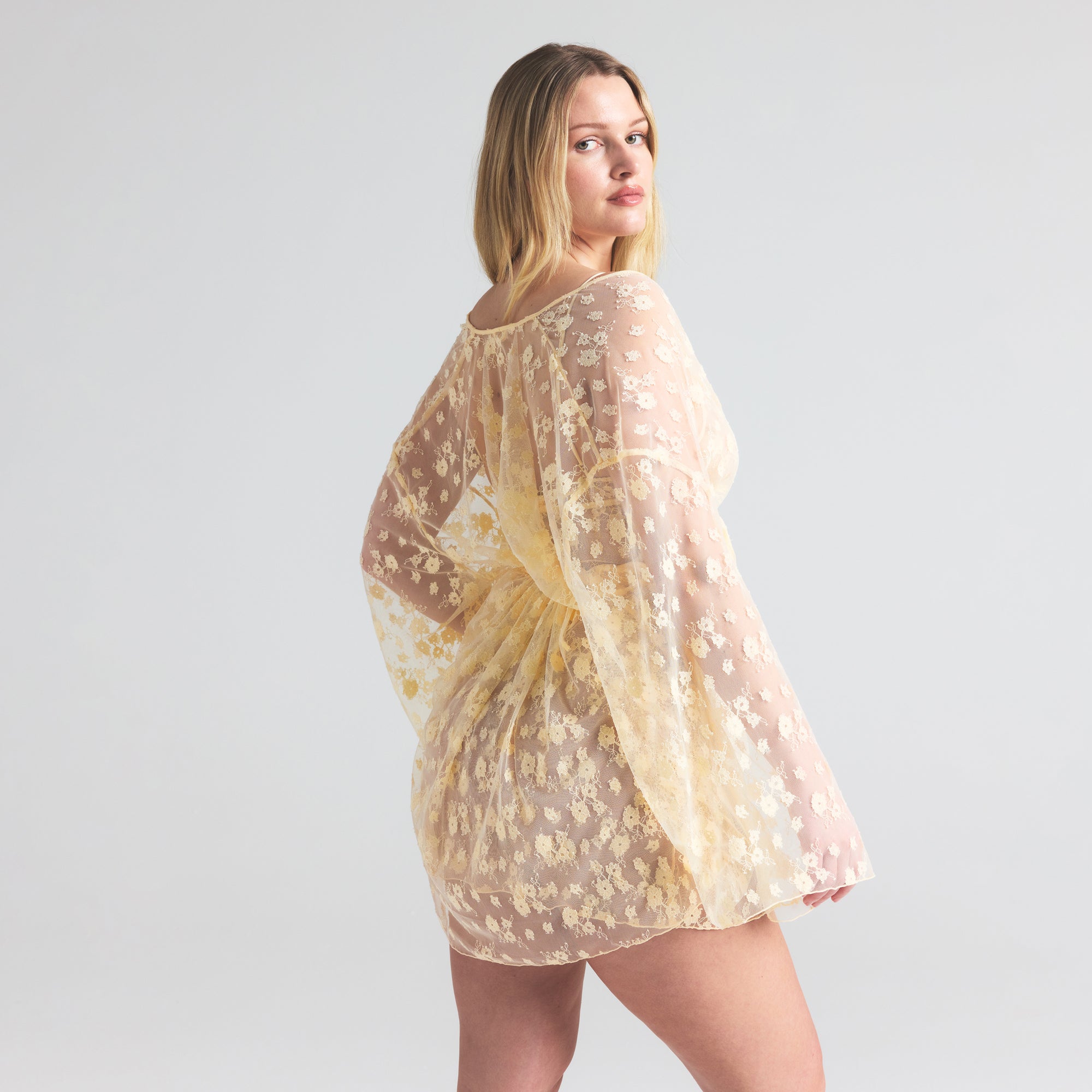 SPRING INTIMATES ROBE | BUTTER TWO TONE - Image 2
