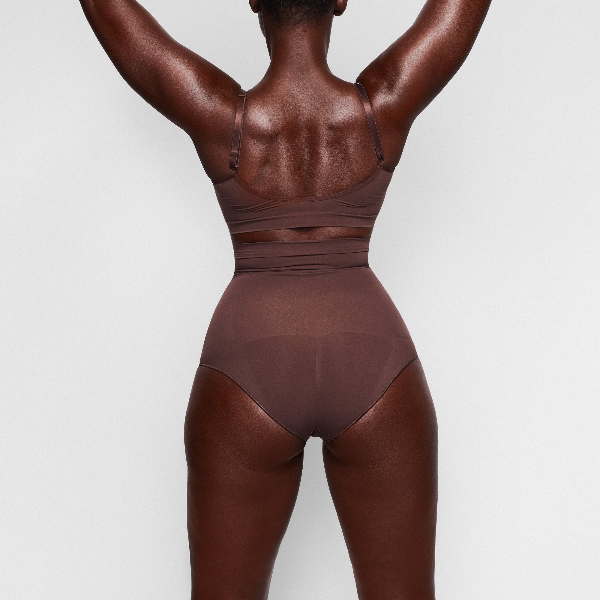 SEAMLESS SCULPT HIGH-WAISTED BRIEF | COCOA - Image 3
