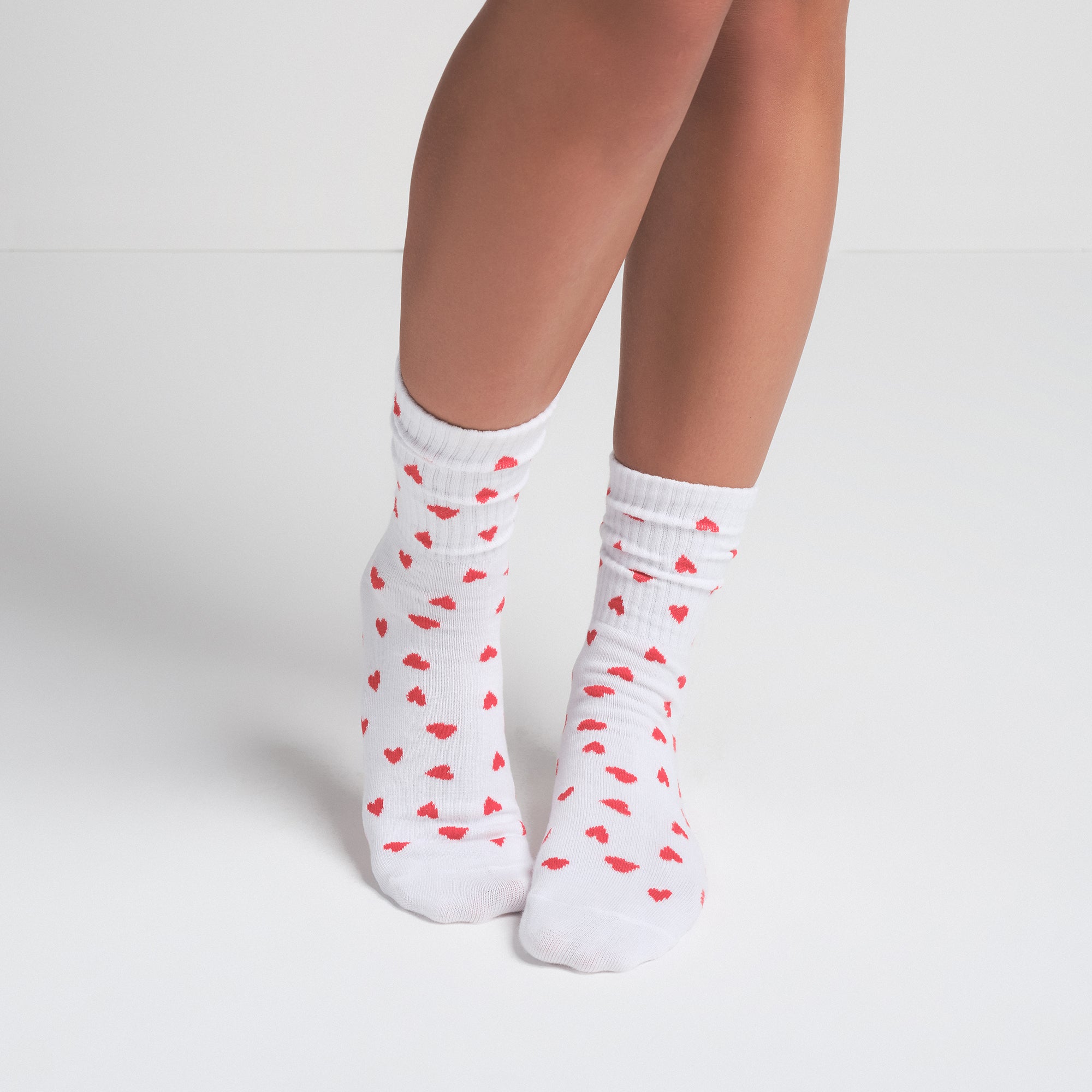 RIBBED CREW SOCK 3-PACK | RUBY HEART MULTI