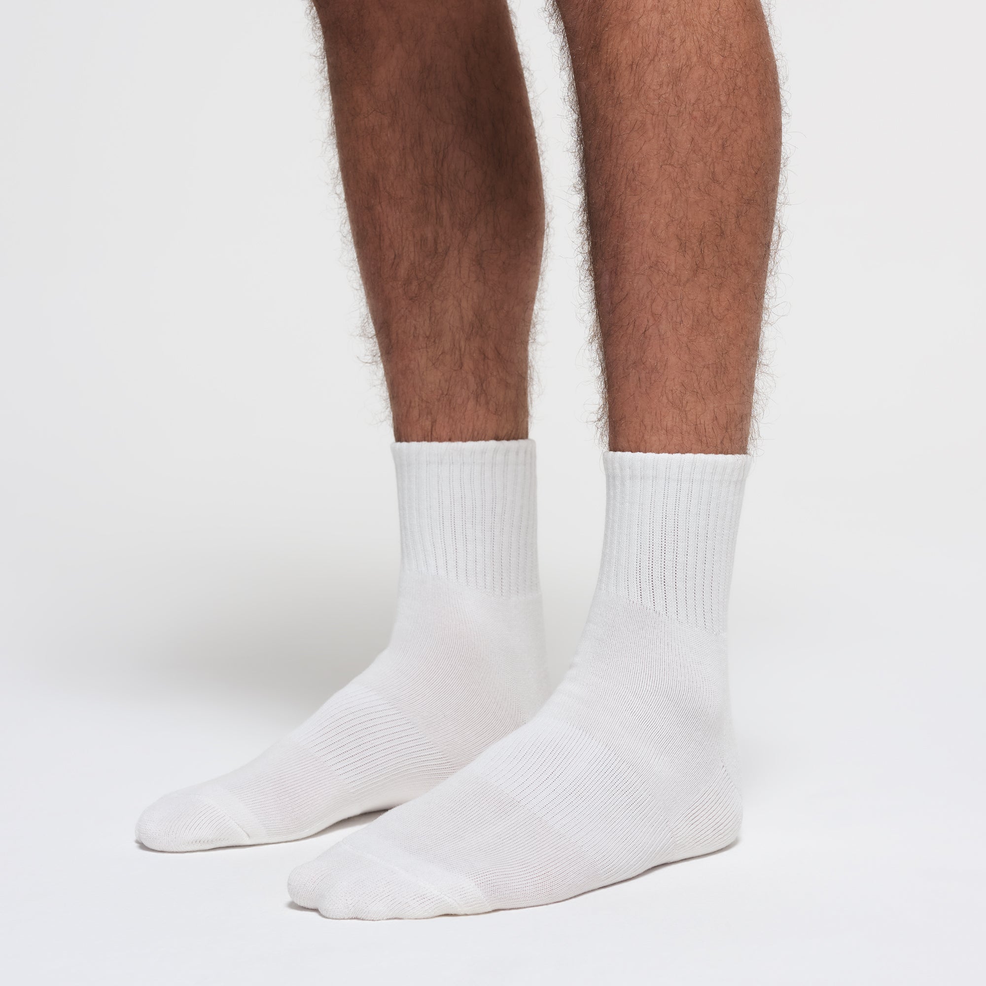 MENS QUARTER CREW SOCK 3-PACK | CHALK - Image 4