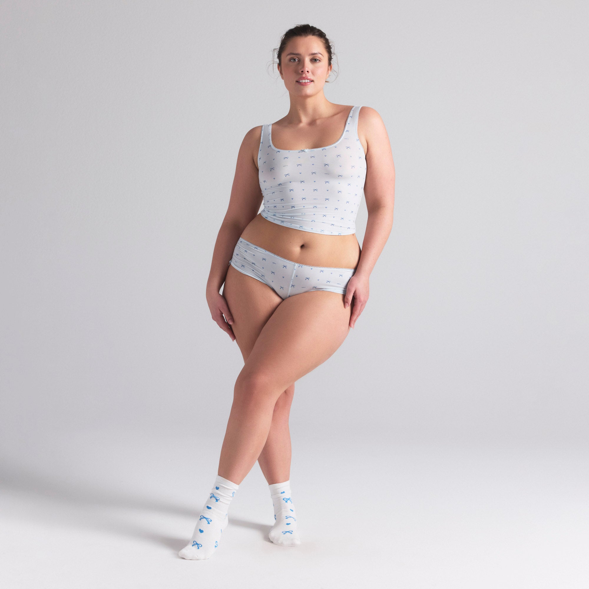 WEDDING SOCK 2-PACK | MARBLE AND CLOUD BOW PRINT - Image 6