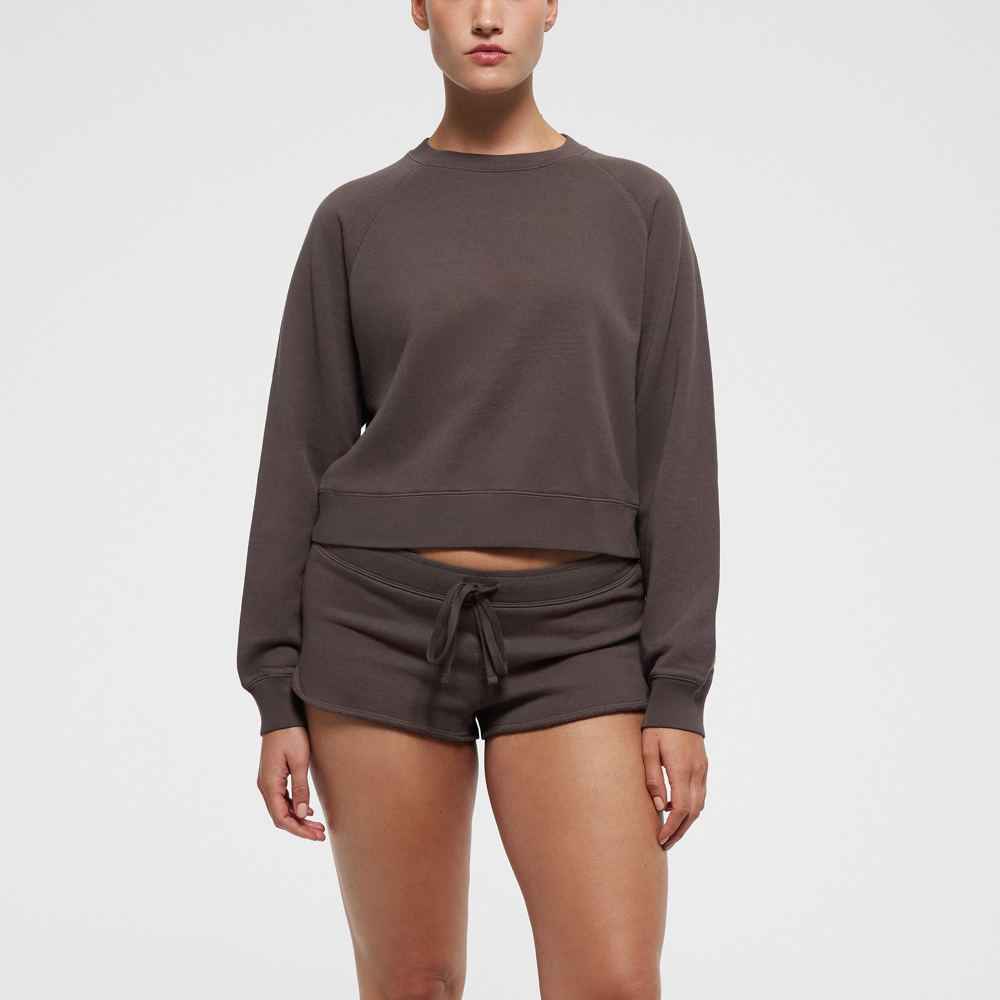 FRENCH TERRY DOLPHIN SHORT | IRON