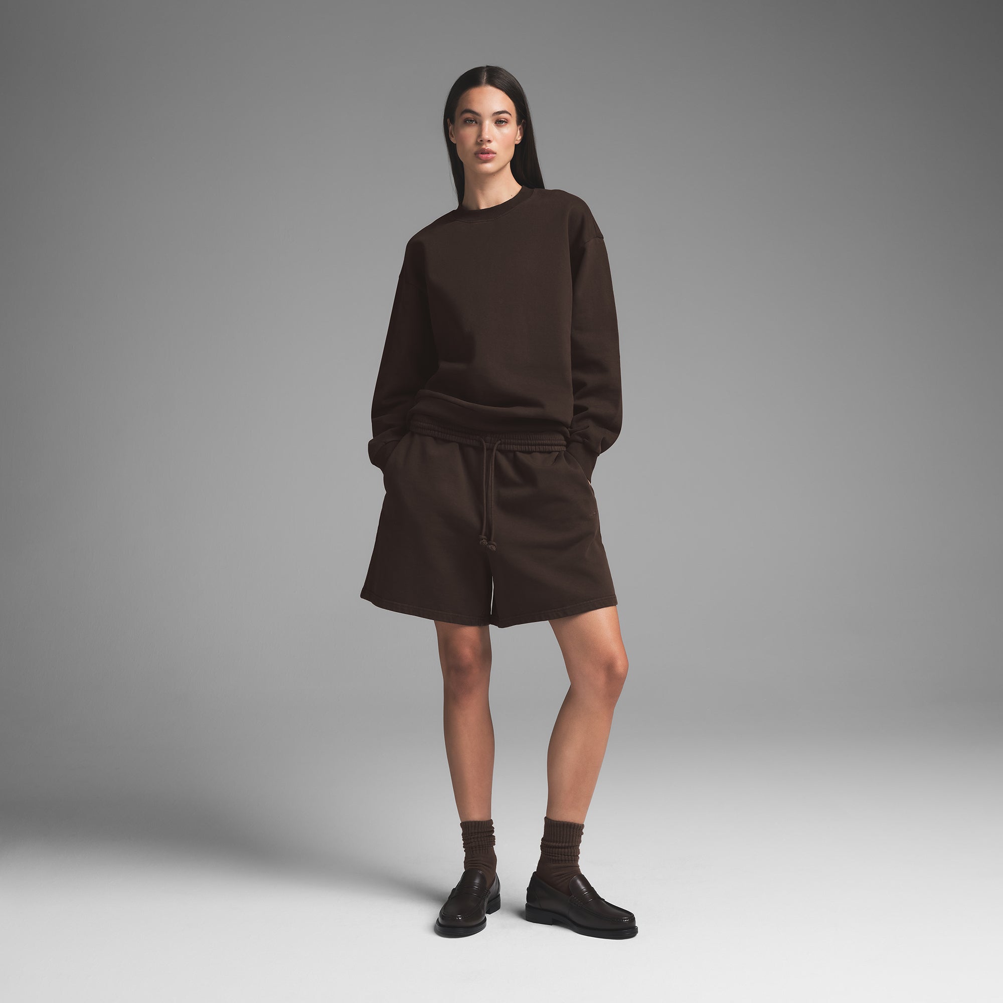 BOYFRIEND FLEECE SHORT | ESPRESSO