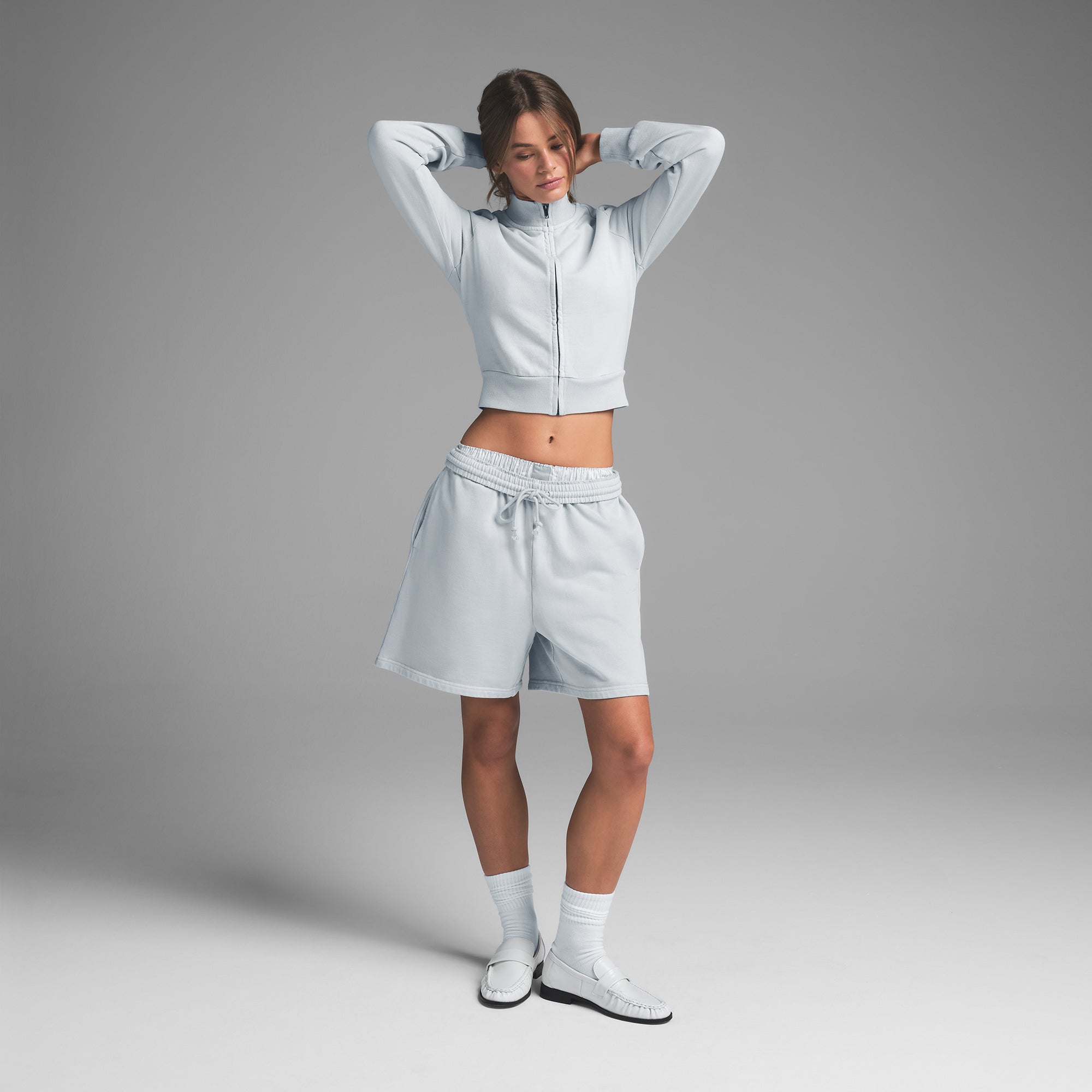 BOYFRIEND FLEECE SHORT | ZEN BLUE - Image 3